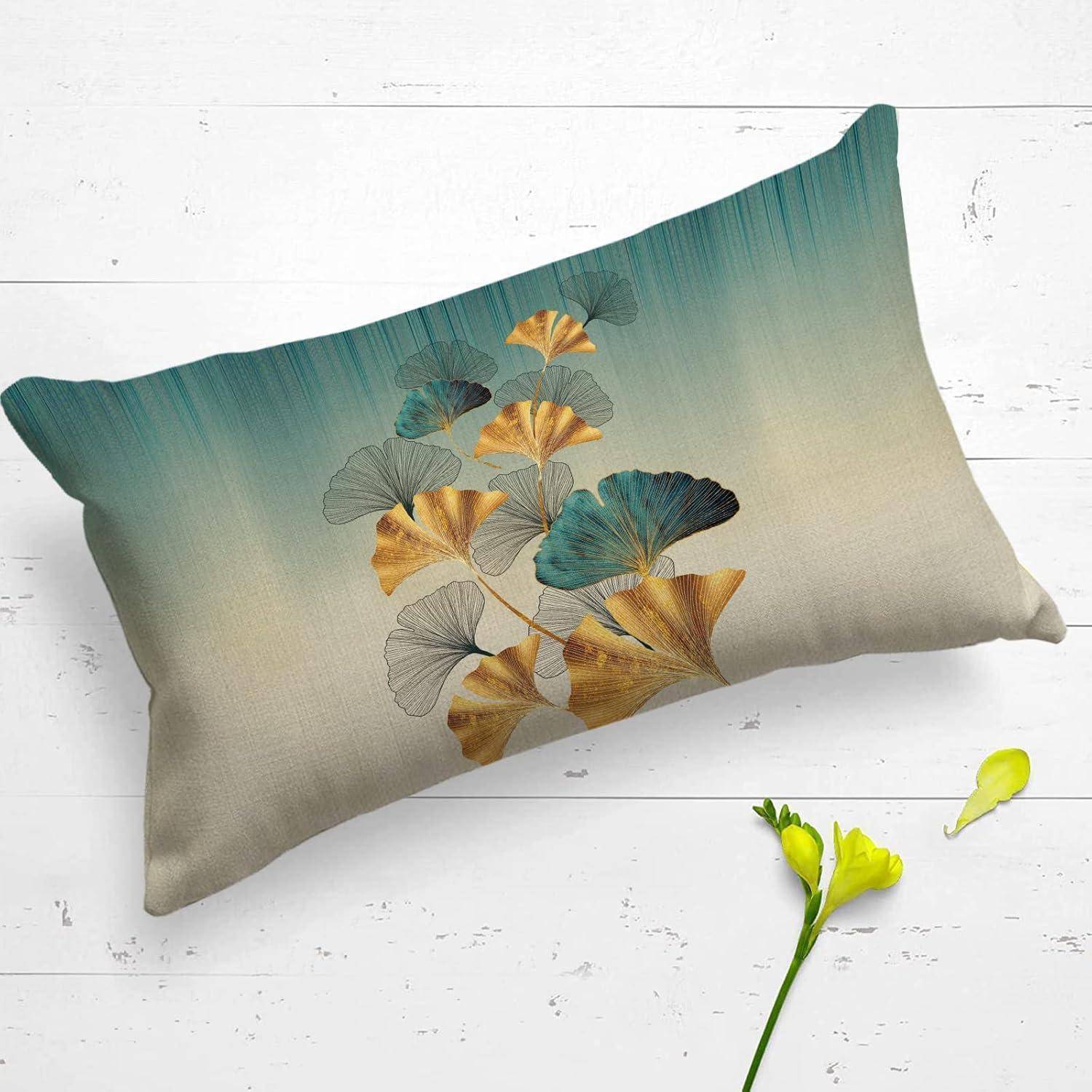 Kissenbezug Leinen Dekokissen Sofa A050 30 x 50 cm 4 Stück