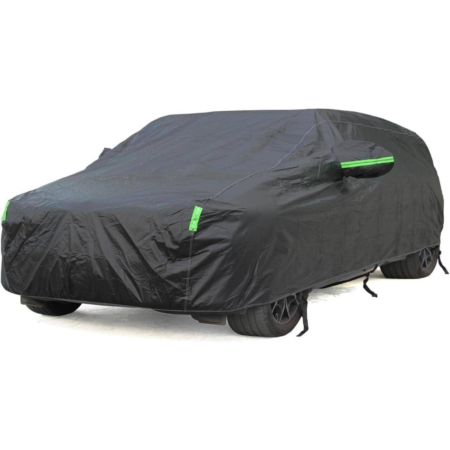 Autoabdeckung Wasserdicht Baumwollfutter XL-Schwarz Vollgarage Wagon