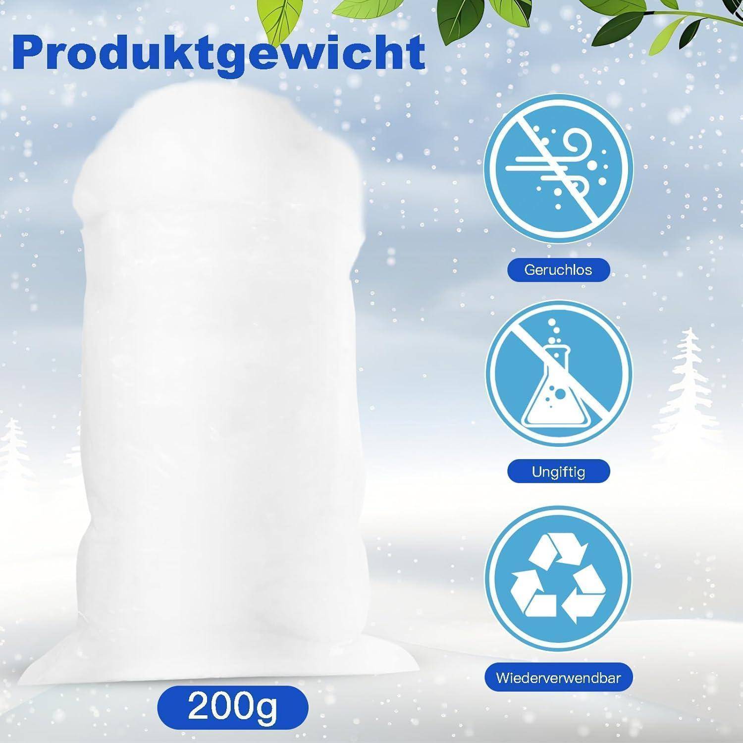 Watte Deko Weihnachten Schneewatte Weihnachtsbaum 200