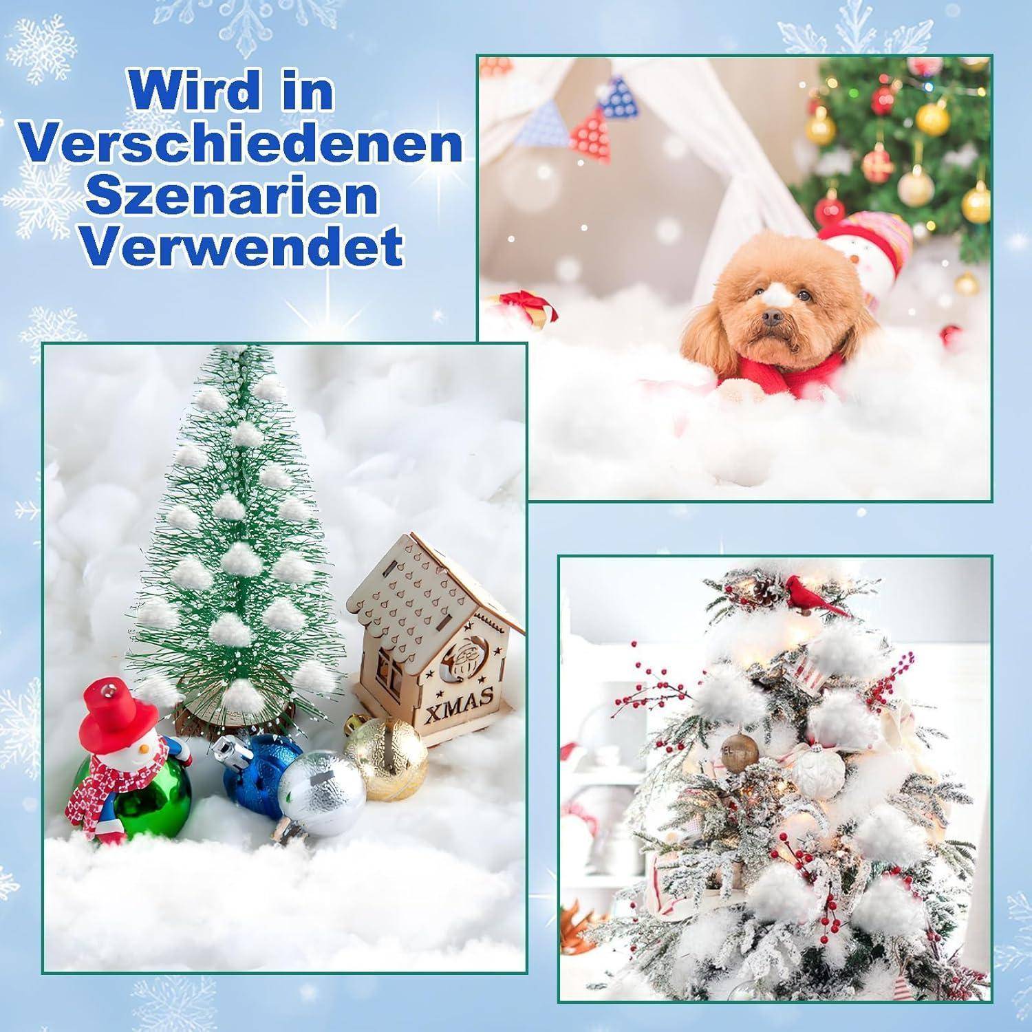 Watte Deko Weihnachten Schneewatte Weihnachtsbaum 200