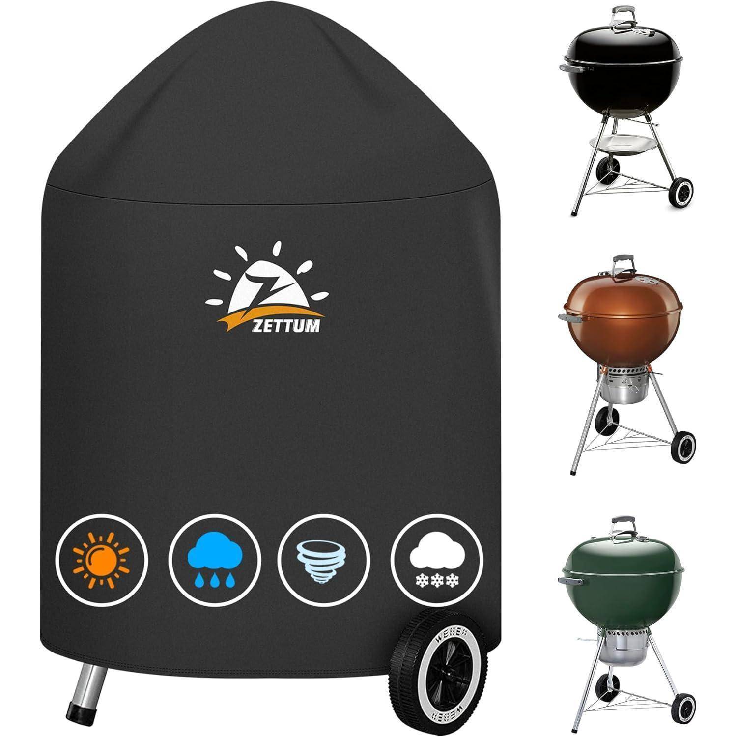 Grillabdeckung Kugelgrill Holzkohle 600D Φ50x81cm(für Weber 47 CM)