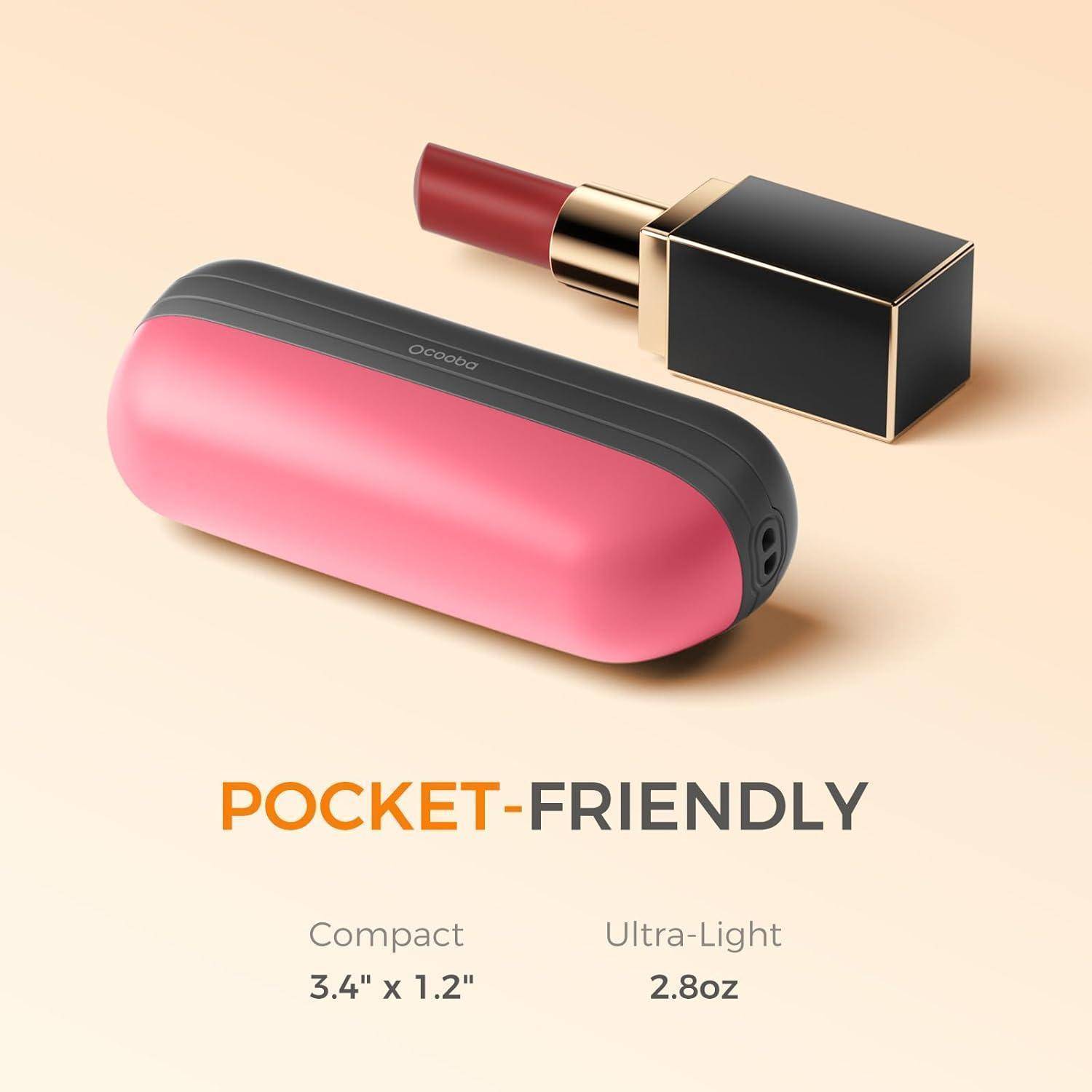 Handwärmer UT2S Mini 5200mAh Magnetisch 2er schwarz rosa