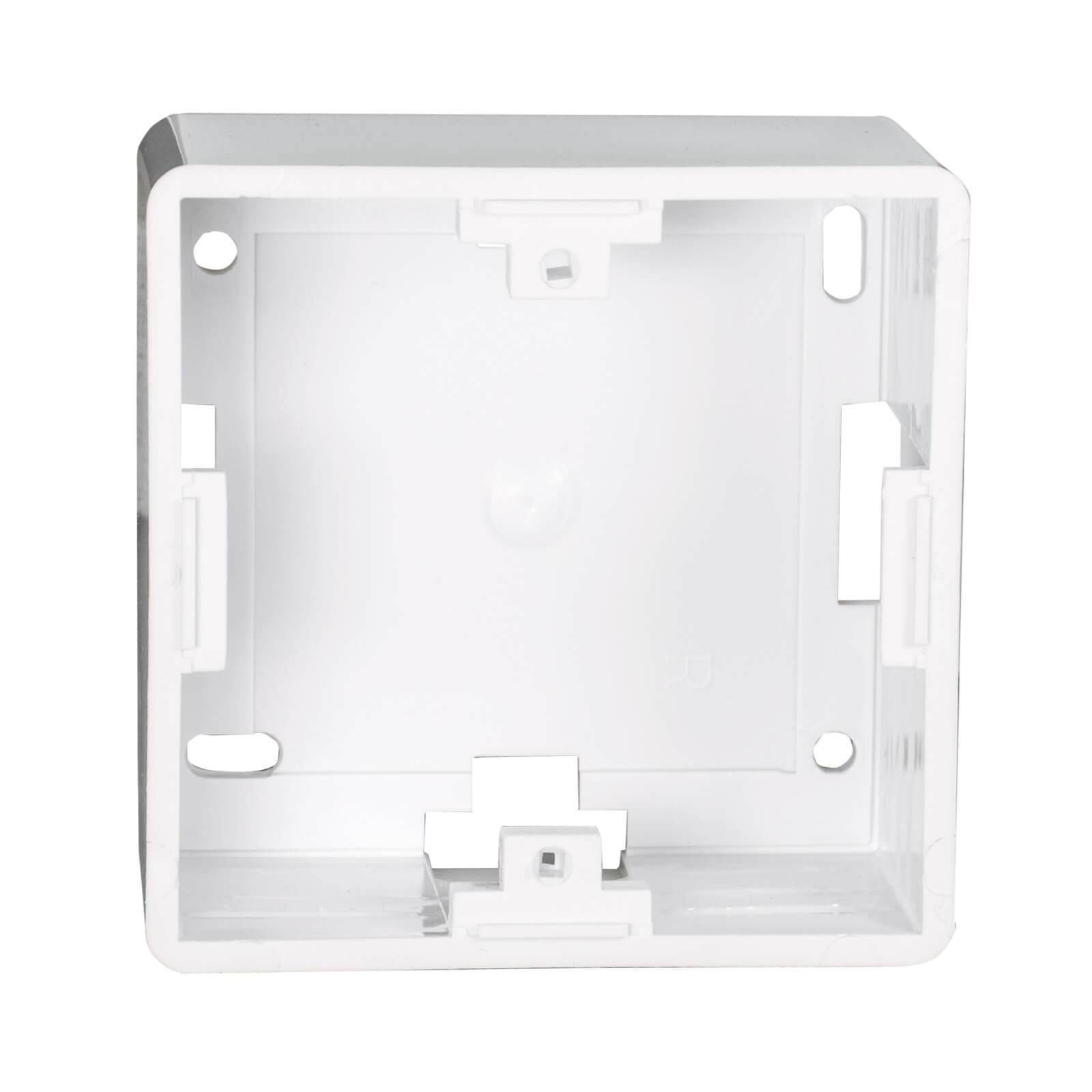 ProfiPatch Aufputzgehäuse Aufputzrahmen für Netzwerkdose LAN Dose Keystone weiß