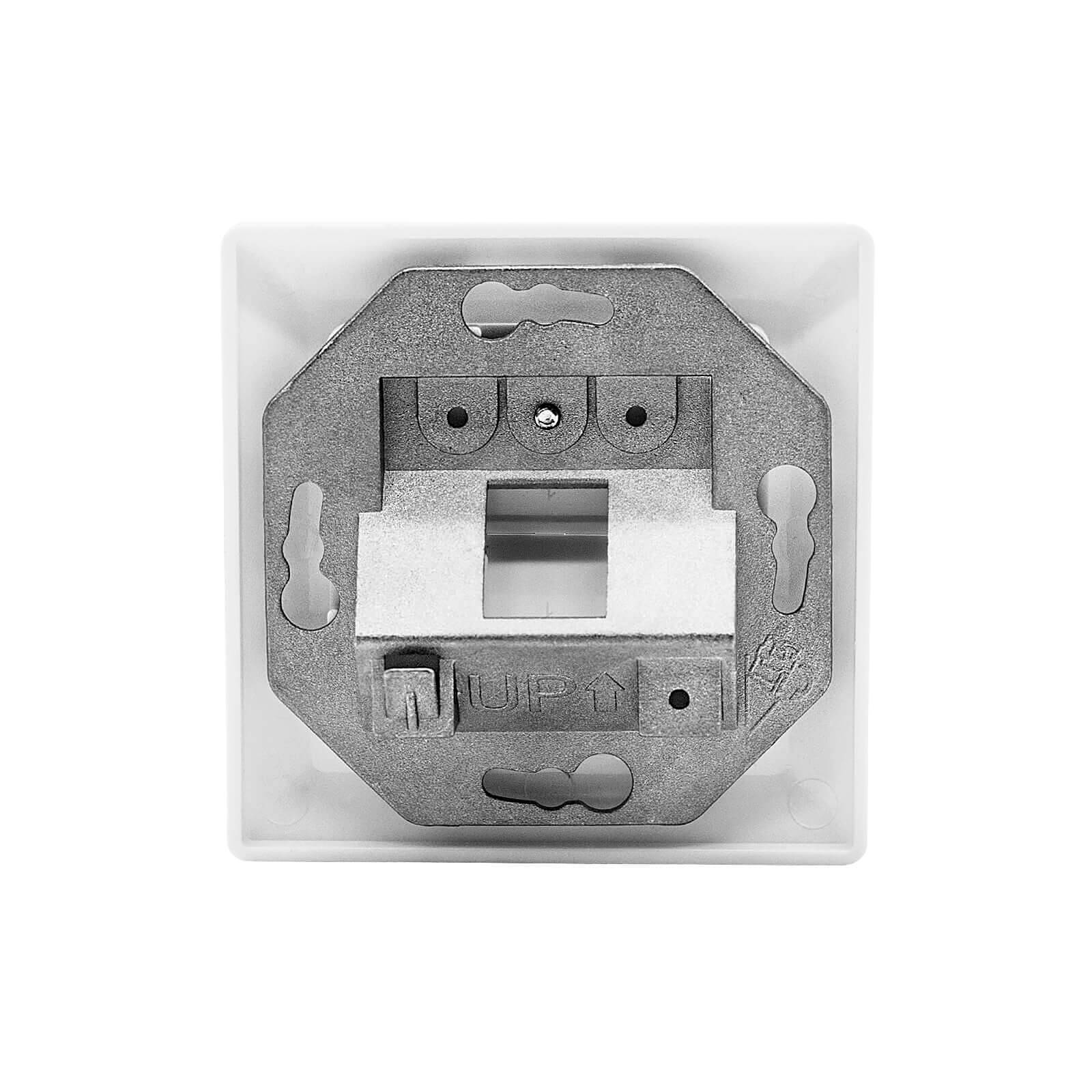 ProfiPatch Frame Set 1-Port for Keystone white