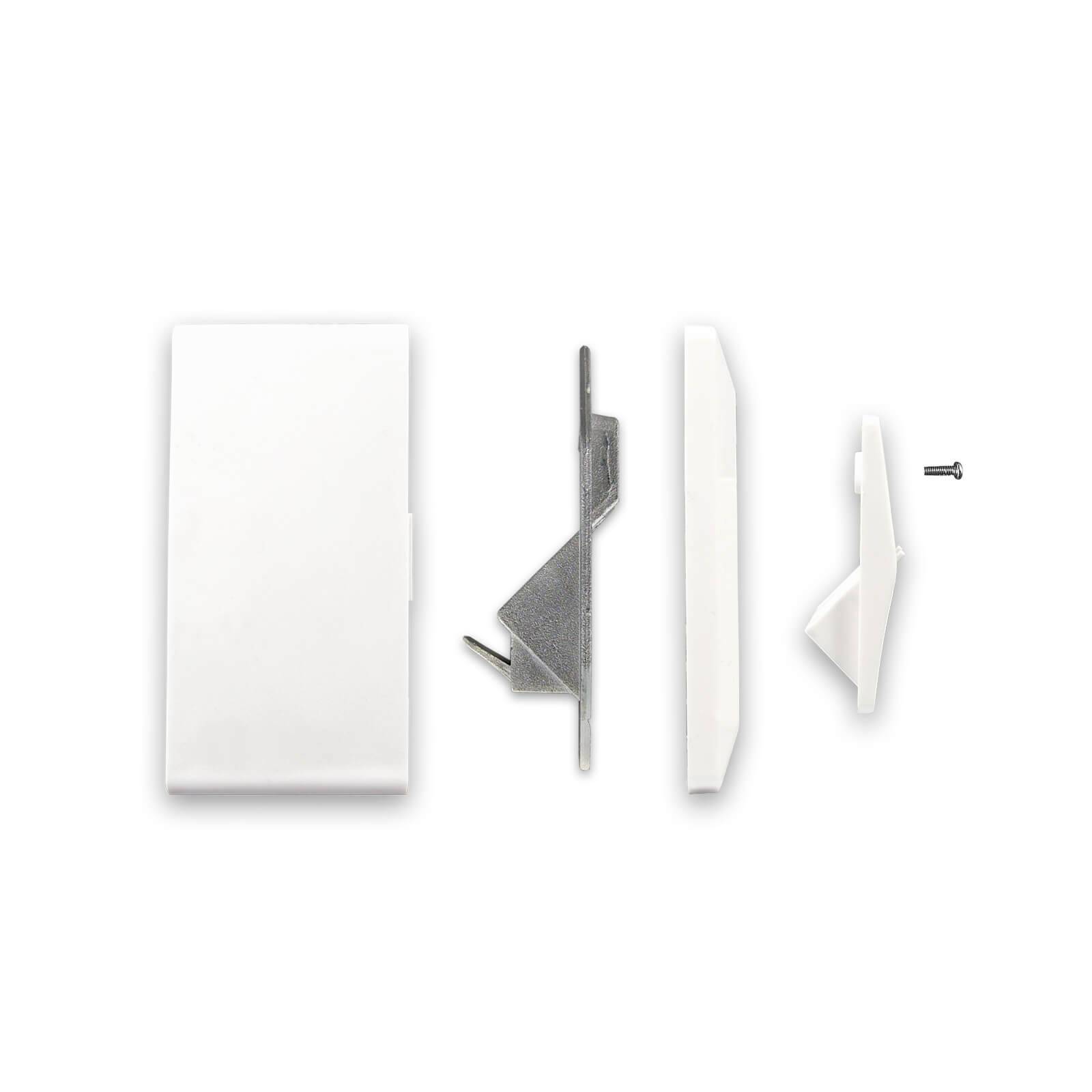 ProfiPatch Keystone Netzwerkdose LAN Dose Cat6A 500MHz Aufputz und Unterputz 1x RJ45 Port Anschluss + 1x F-Verbinder POE CAT7,CAT6A,CAT6,CAT5