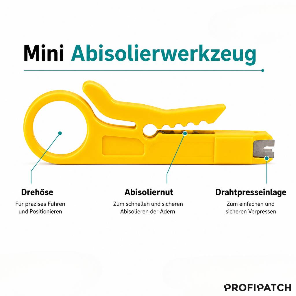 Produktinfografik eines gelben 