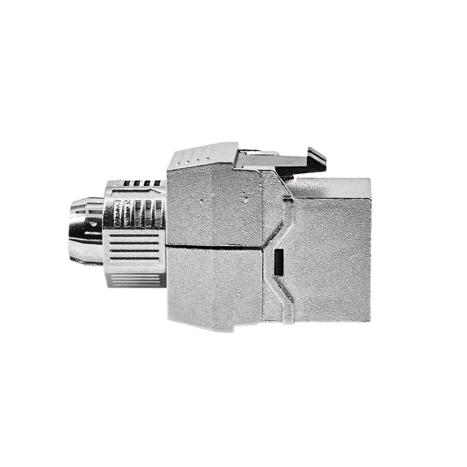 ProfiPatch Keystone RJ45 Jack Modul Cat8 Buchse 40 Gigabit STP Netzwerk Adapter LAN für Patchpanel, Netzwerkdose, Verlegekabel