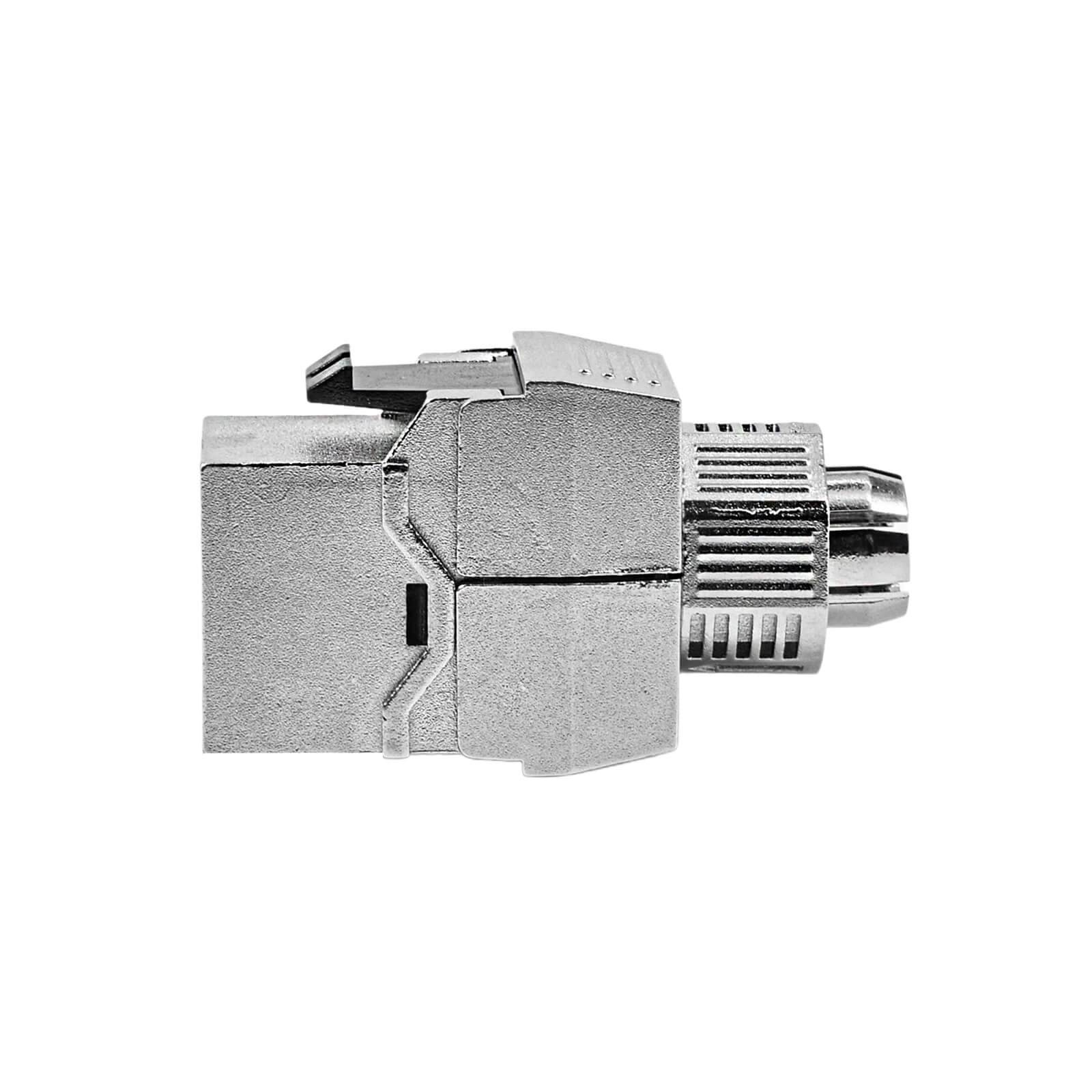 ProfiPatch Keystone RJ45 Jack Modul Cat8 Buchse 40 Gigabit STP Netzwerk Adapter LAN für Patchpanel, Netzwerkdose, Verlegekabel