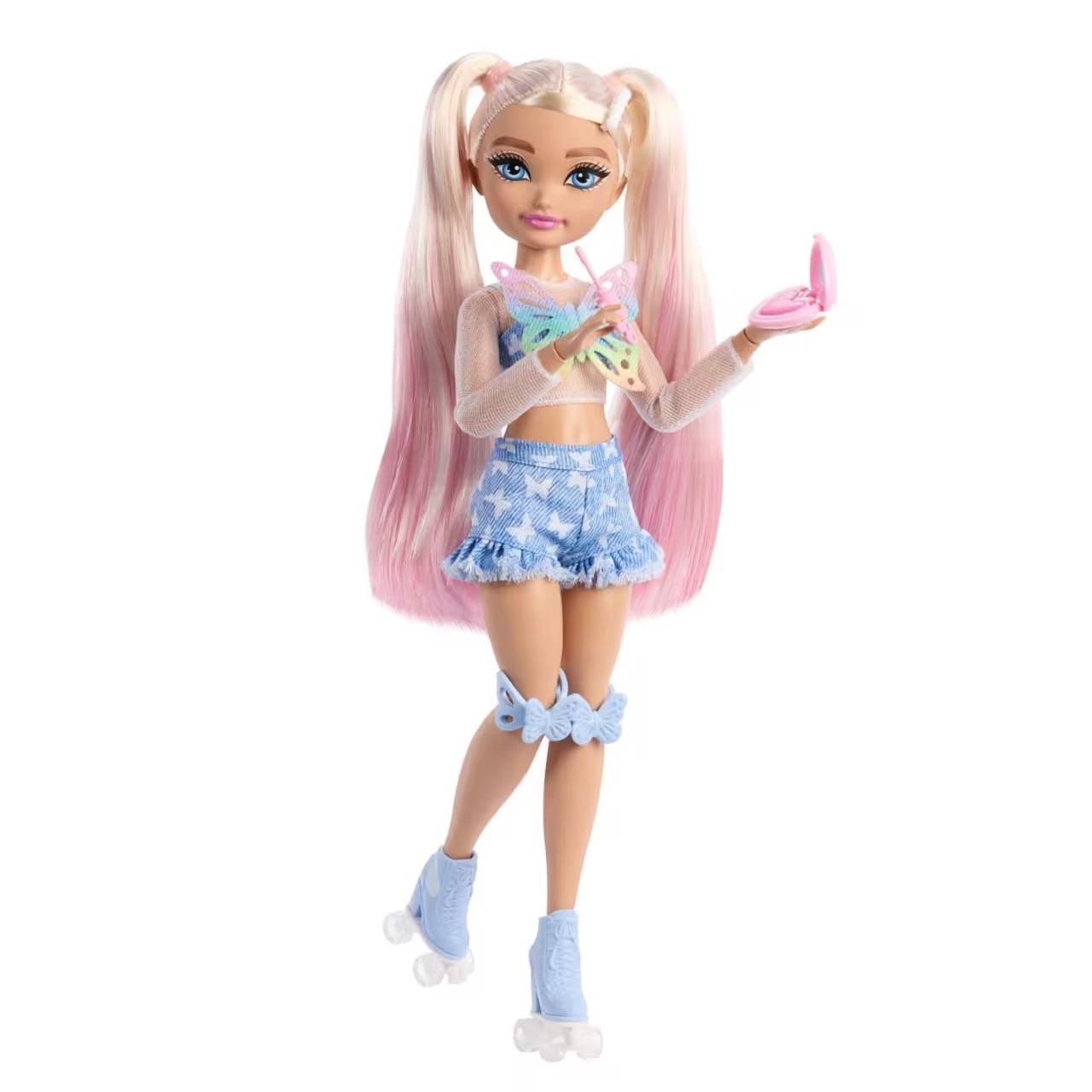 Mattel JFX96 - Barbie Dream Besties Roller Skate Malibu Fashion Puppe