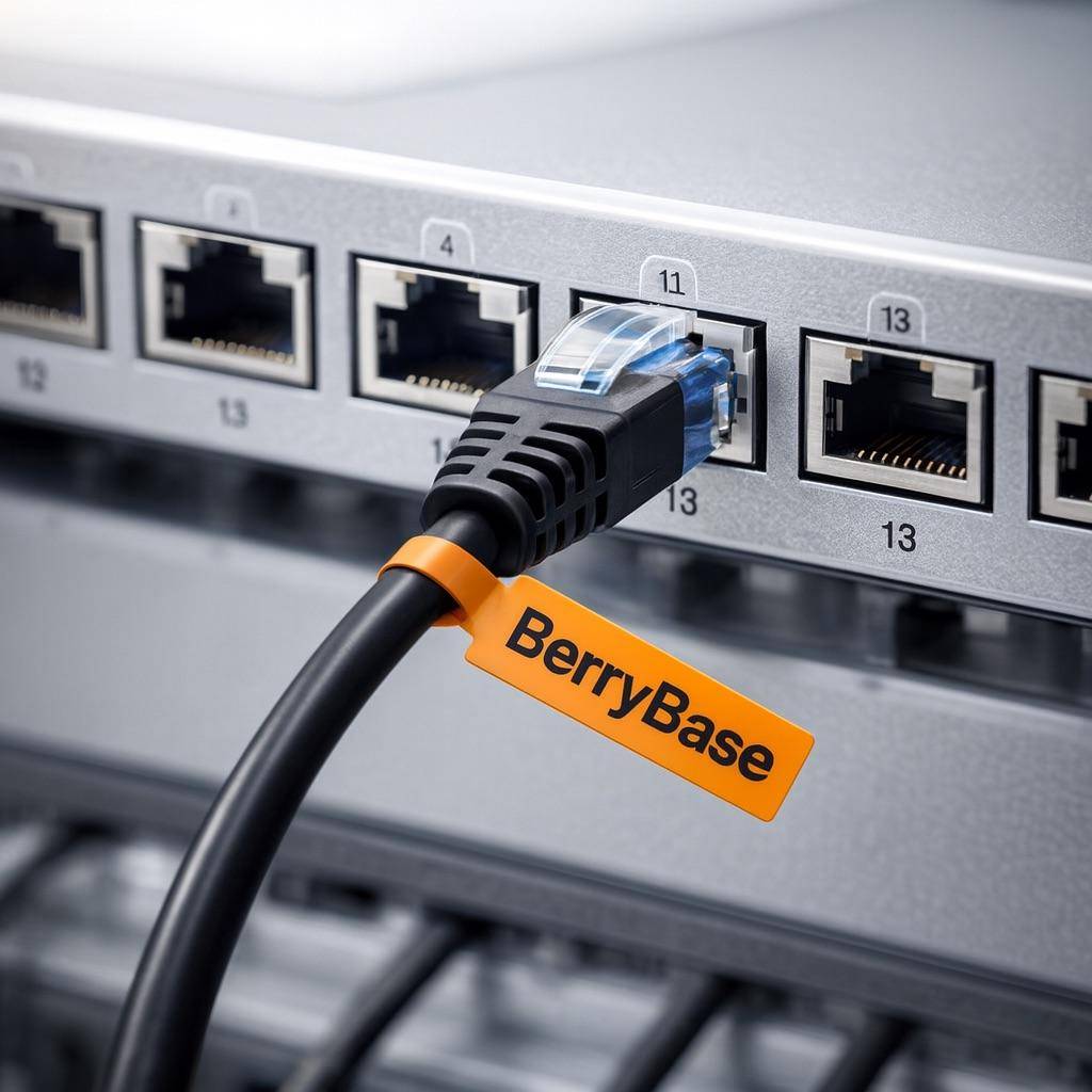 BerryBase Kabeletiketten, selbstklebend, mehrfarbig, beschriftbar, wasserfest, reißfest, 240 Stk