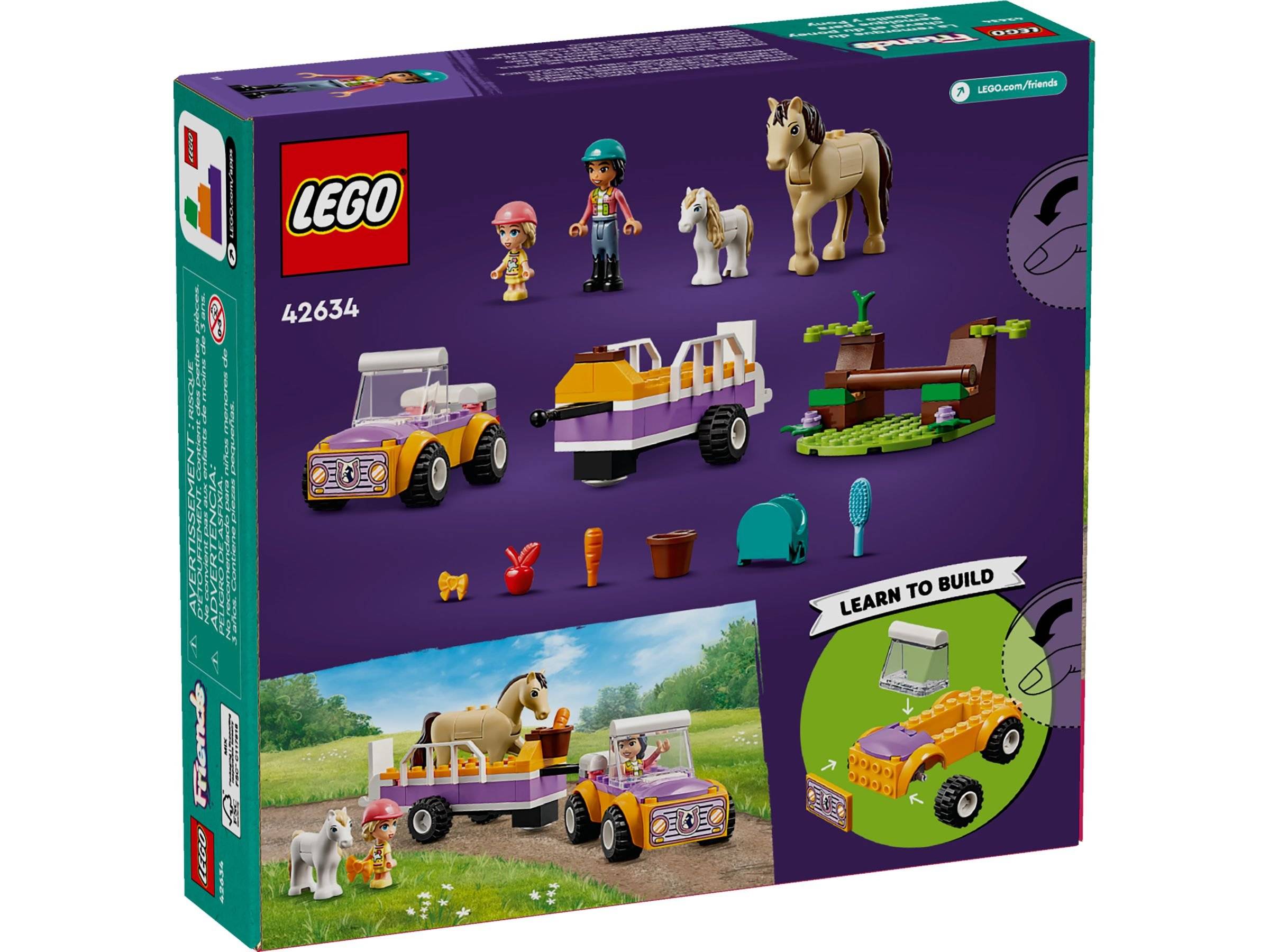 LEGO® Friends 42634 Pferde- und Pony-Anhänger