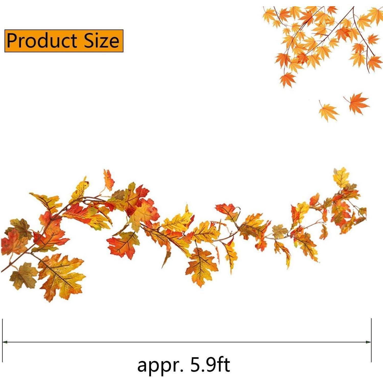 Produktgröße': Ein Herbstblätter-Girlande von 1,8 Metern.