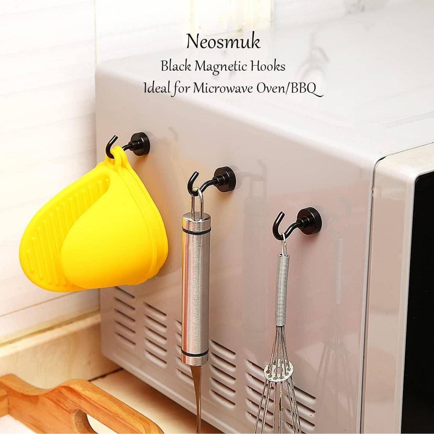 Magnethaken schwarz Neodym Magnet Grill Küche 20 10kg Magnethaken