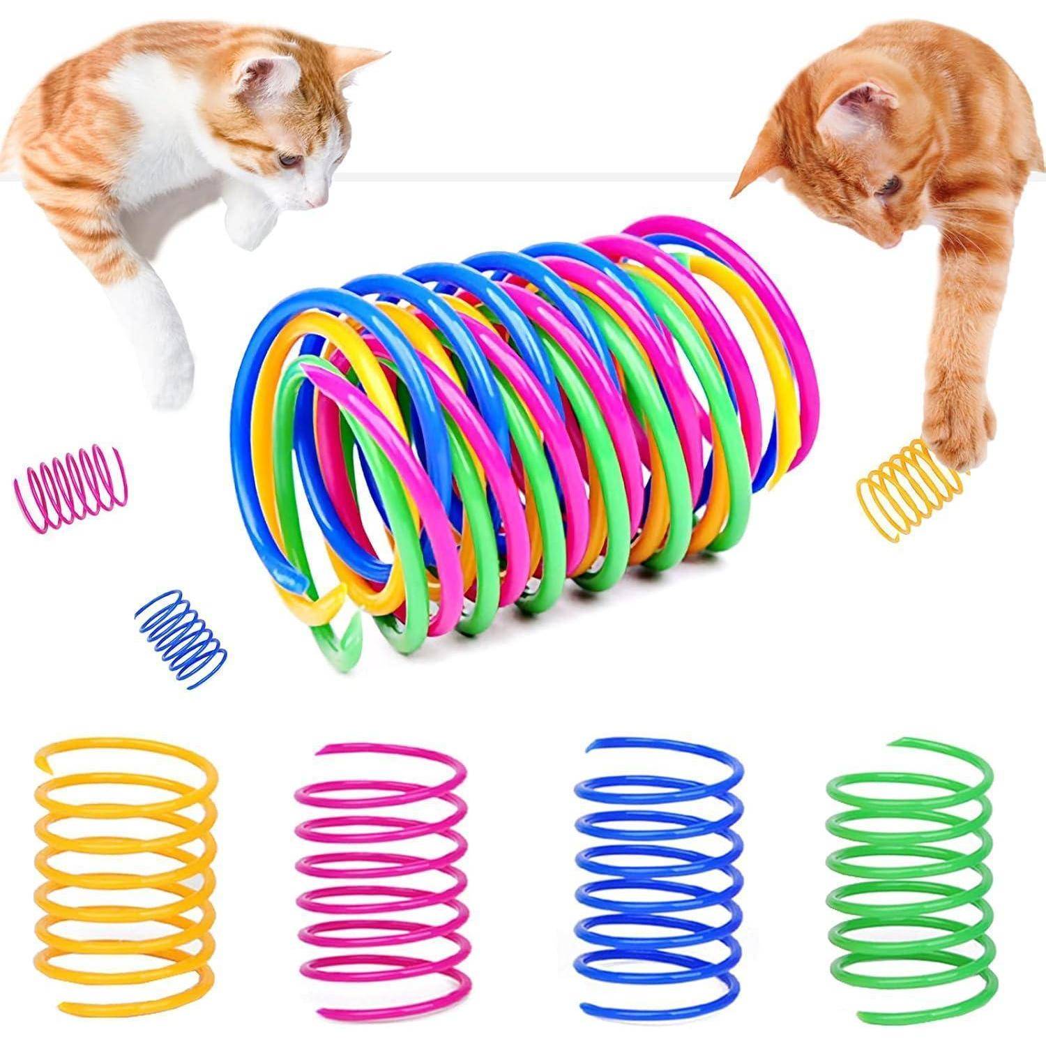 Katze Spielzeug Spiralfedern Bunt Spring Spirale 20 Stück