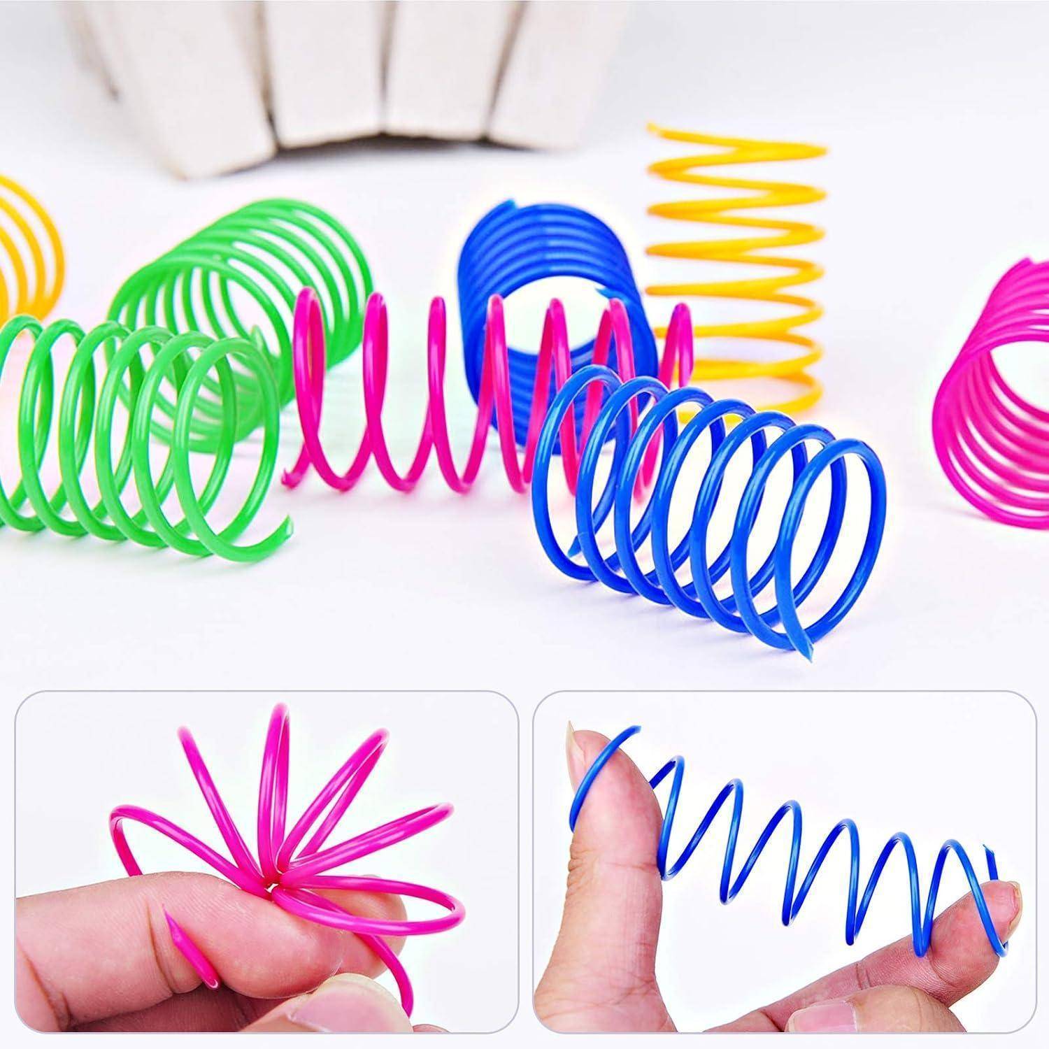 Katze Spielzeug Spiralfedern Bunt Spring Spirale 20 Stück