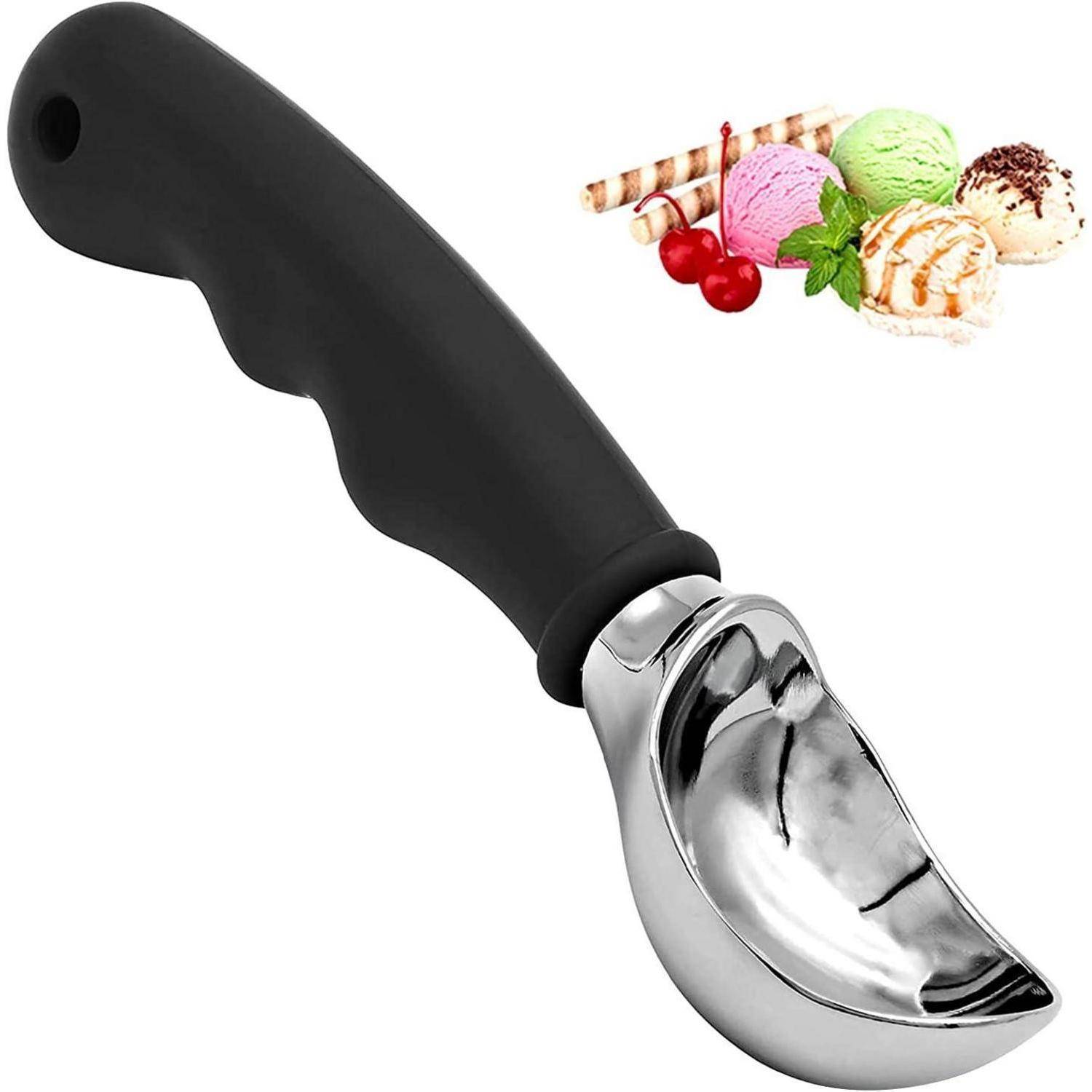 Eisportionierer Edelstahl Antihaft Eislöffel Rutschfester Griff 19.5cm