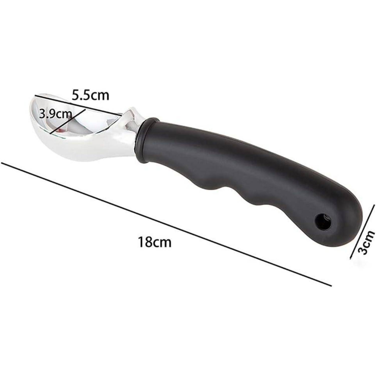 Eisportionierer Edelstahl Antihaft Eislöffel Rutschfester Griff 19.5cm