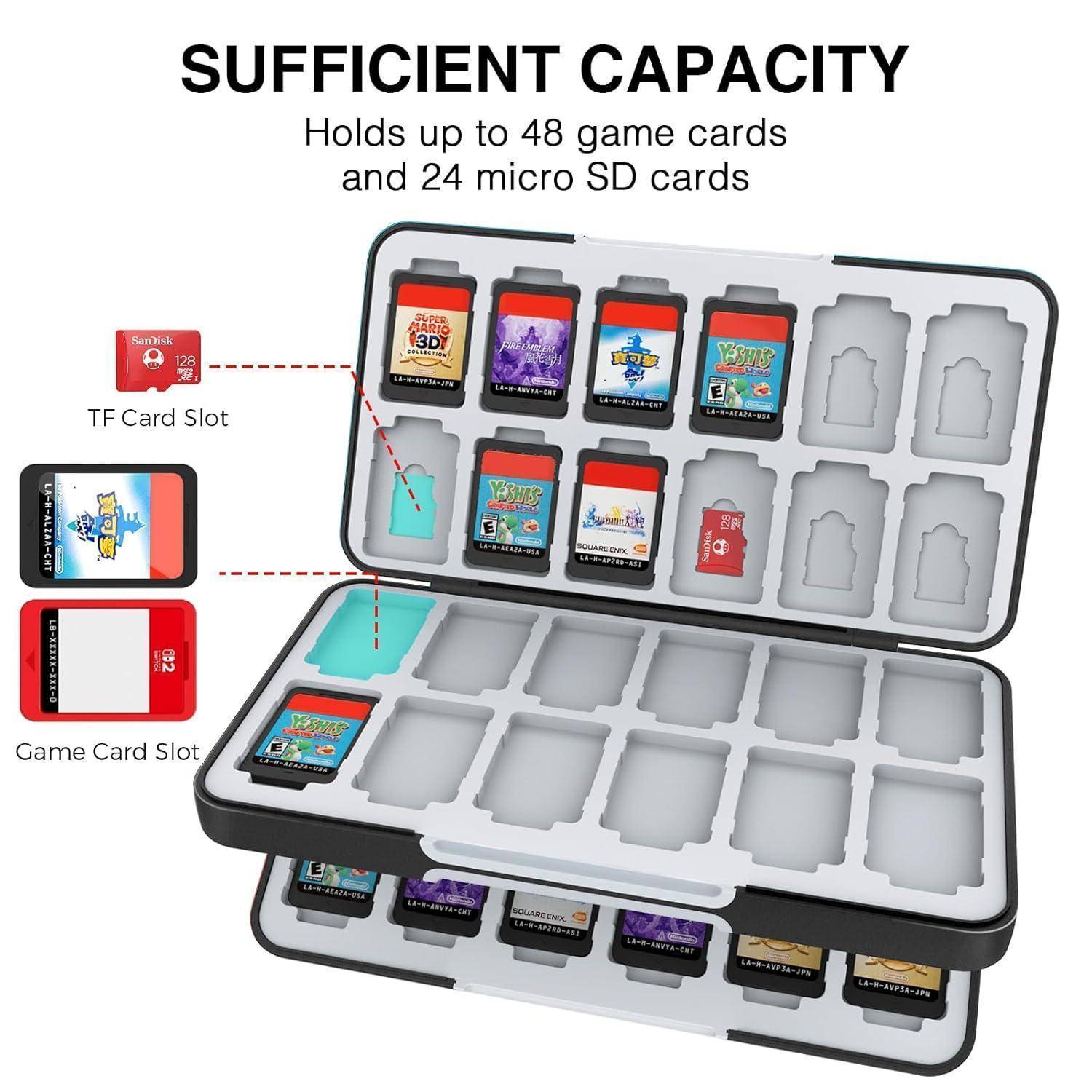 Game Card Case Nintendo Switch Lite OLED 48 Game Card 24 Micro SD