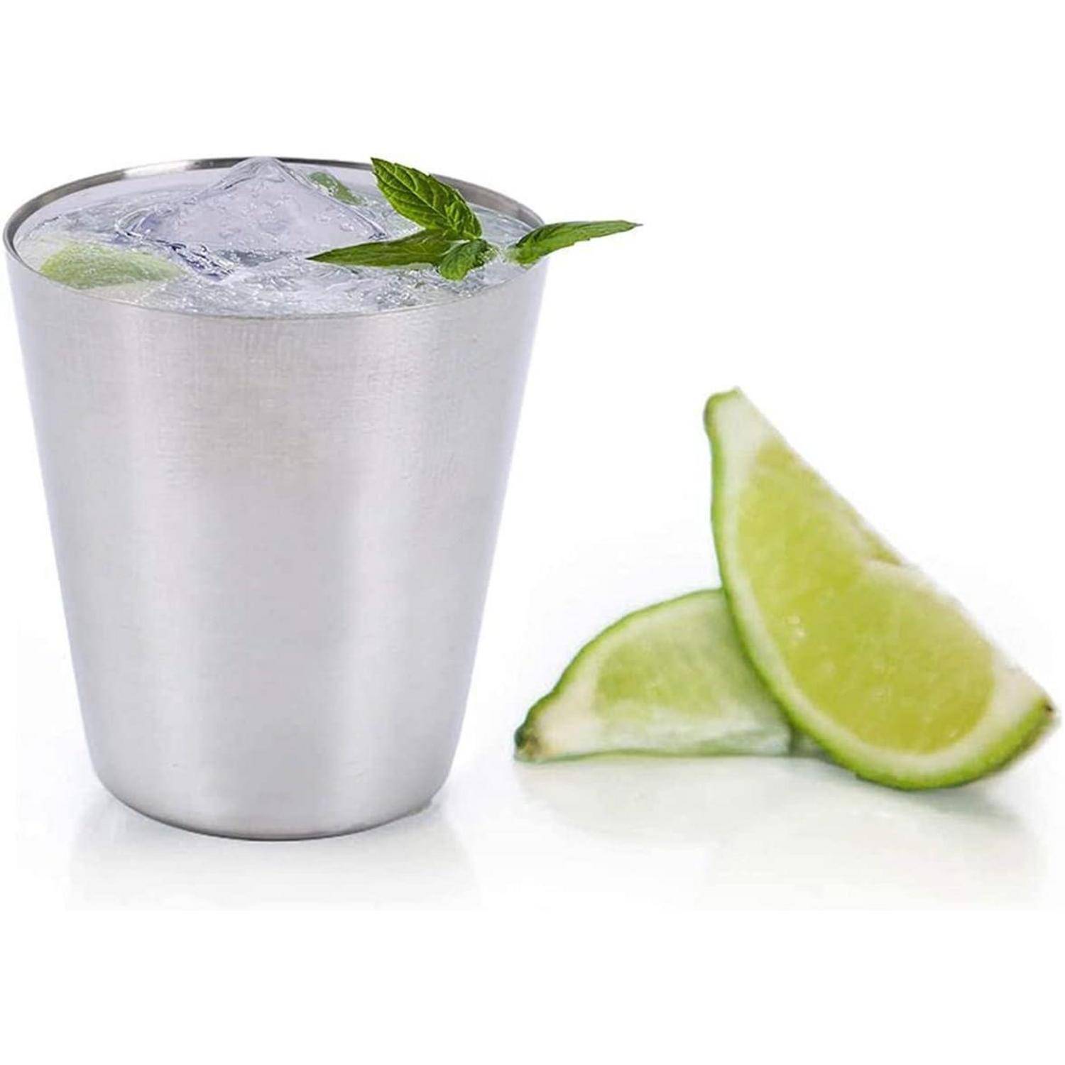 Edelstahl Shot Gläser 16 Stück 30ml Camping Picknick Outdoor Becher