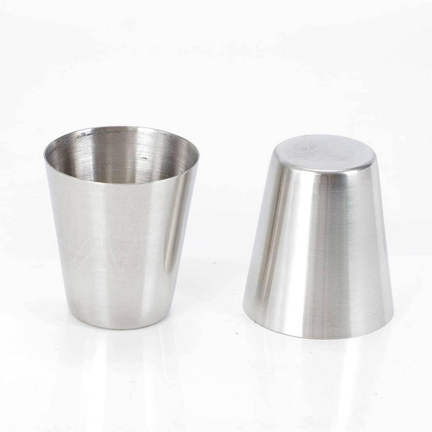 Edelstahl Shot Gläser 16 Stück 30ml Camping Picknick Outdoor Becher