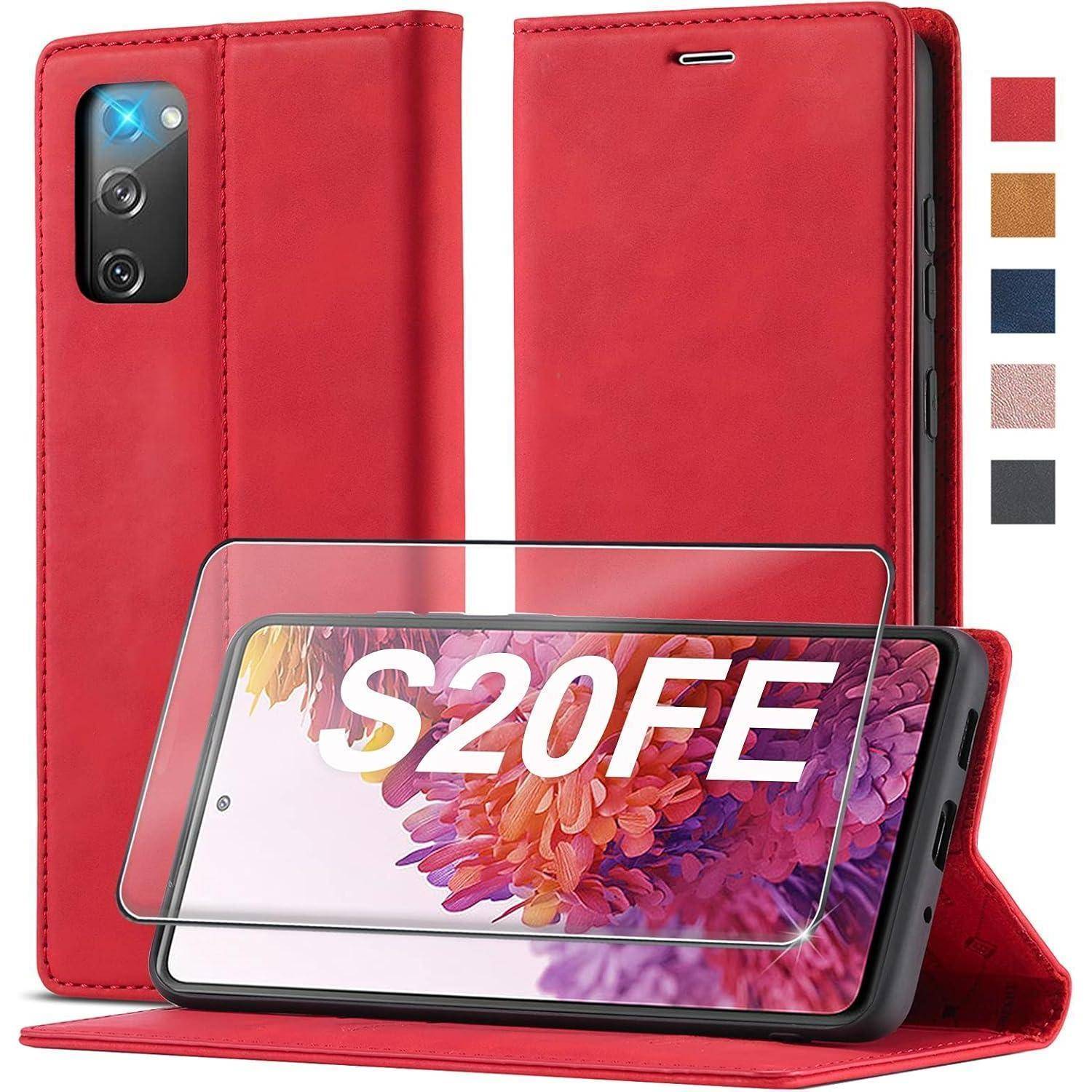2023 Upgraded S20 FE Handyhülle Samsung Galaxy S20 FE Leder Case