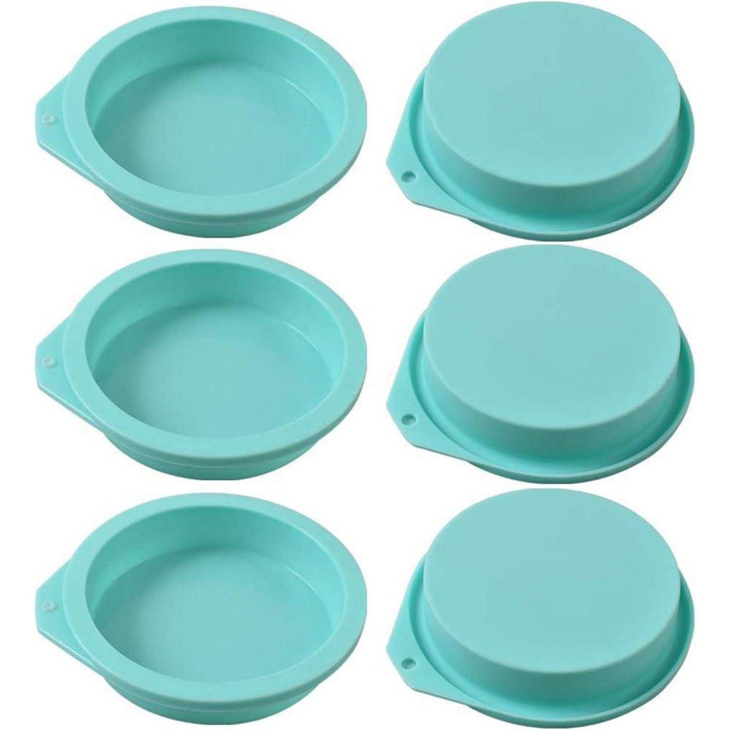 Silikon-Kuchenformen 6er Pack Antihaft Backform Muffin Harzuntersetzer