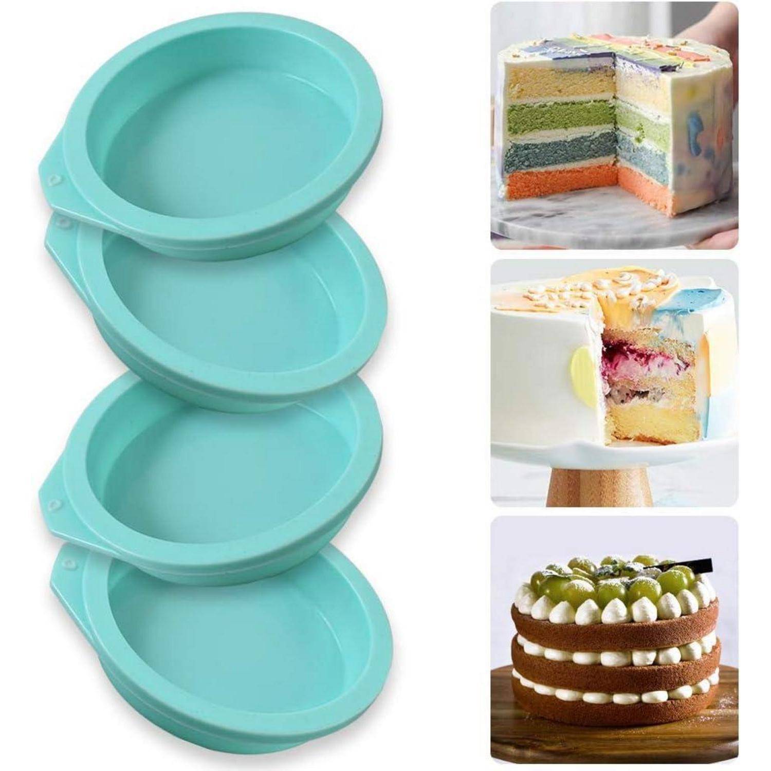 Silikon-Kuchenformen 6er Pack Antihaft Backform Muffin Harzuntersetzer