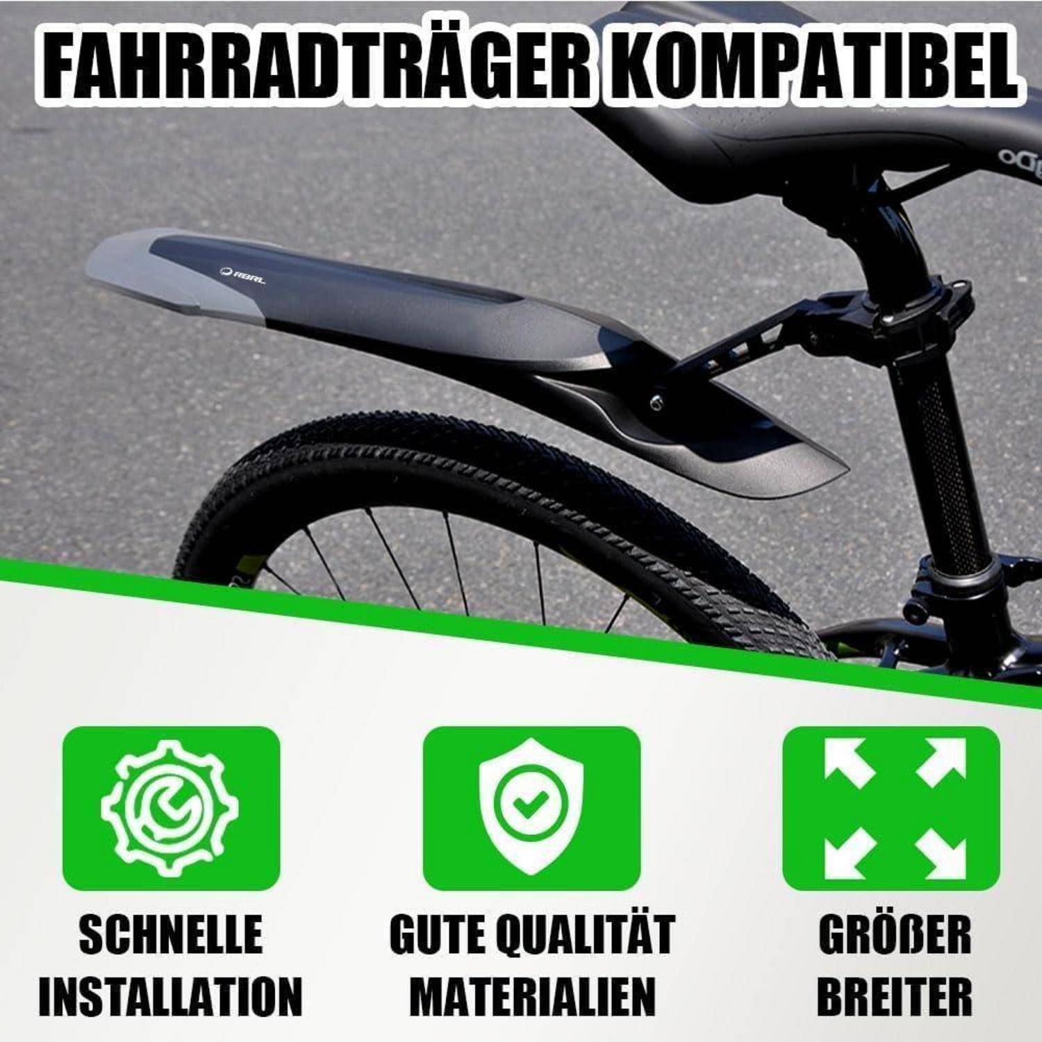 Fahrrad Schutzblech Set Universal 24-29 Zoll MTB Spritzwasser Schutz