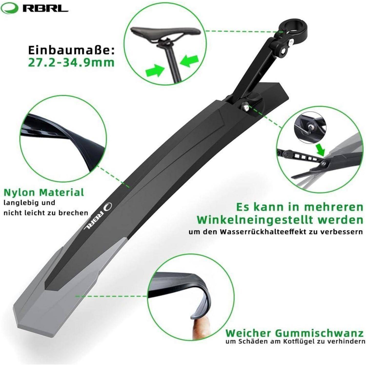 Fahrrad Schutzblech Set 24-29 Zoll MTB Universal Schutzblech