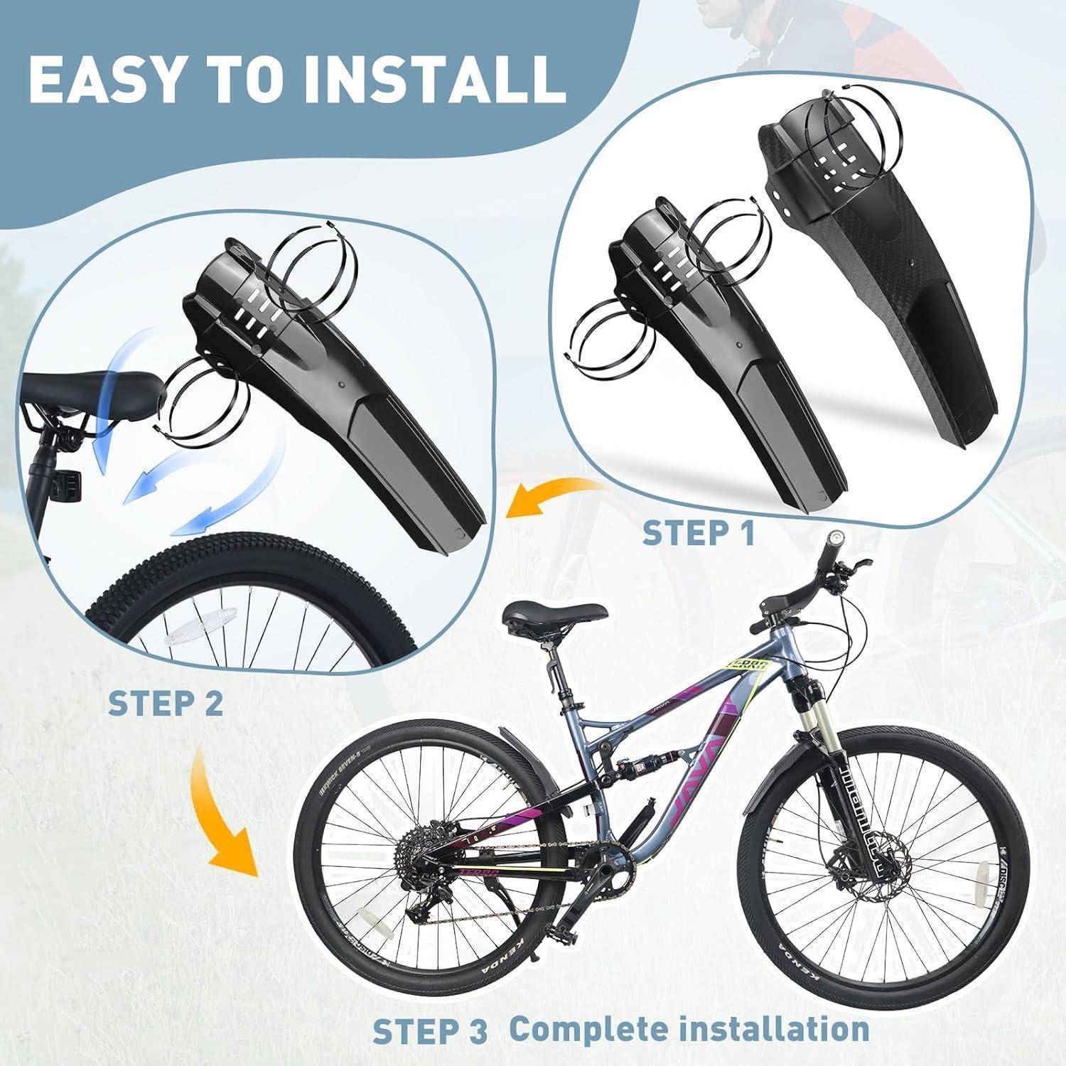 Fahrrad Schutzblech Set Vorne Hinten MTB Rennrad 20-29 Zoll