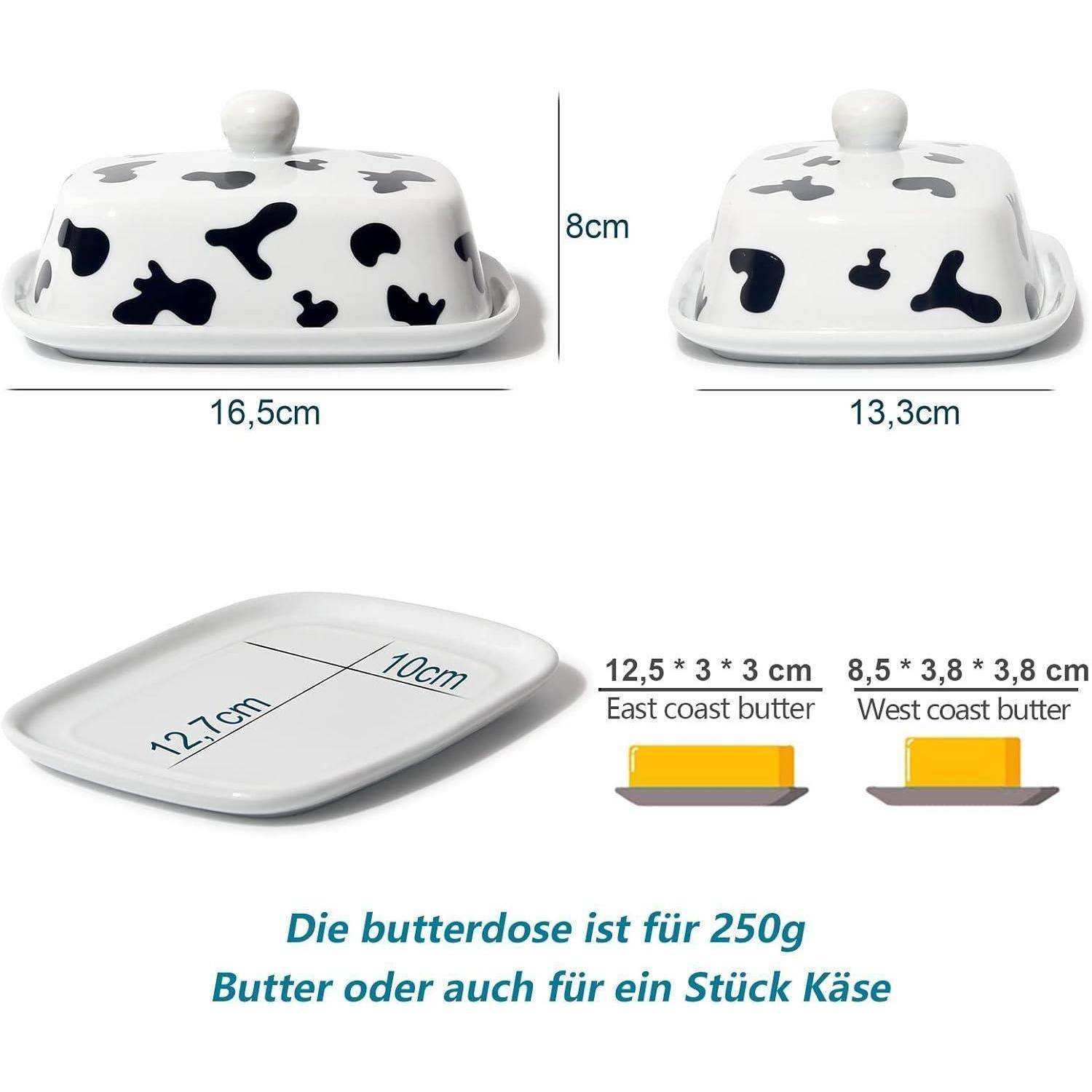 Hochwertige Butterdose aus Keramik für 250g Butter - Butterglocke