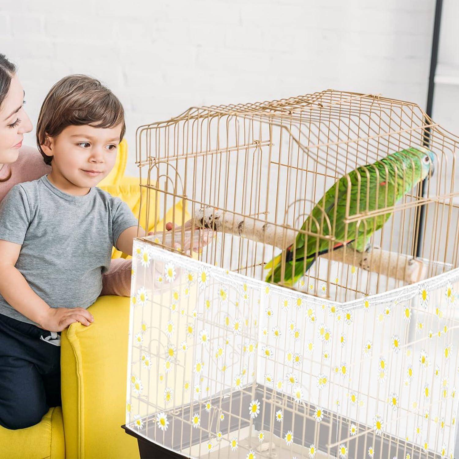 Vogelkäfig 78,7 x 15,7 Zoll 200 x 40 cm 2 Stücke WeiGänseblümchen