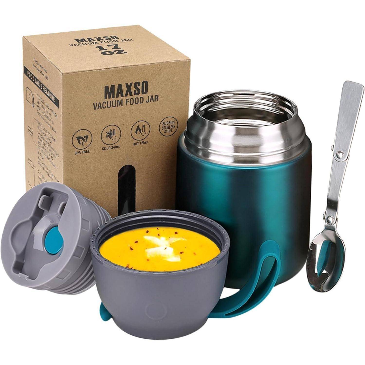 Thermobehälter Edelstahl 500ml Isolierbehälter warme Speisen Suppe mit