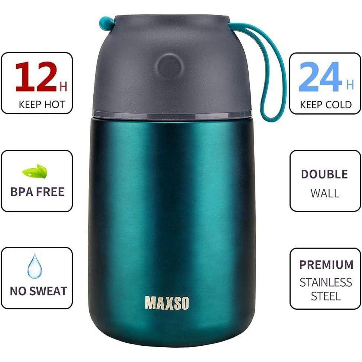 Thermobehälter Edelstahl 500ml Isolierbehälter warme Speisen Suppe mit