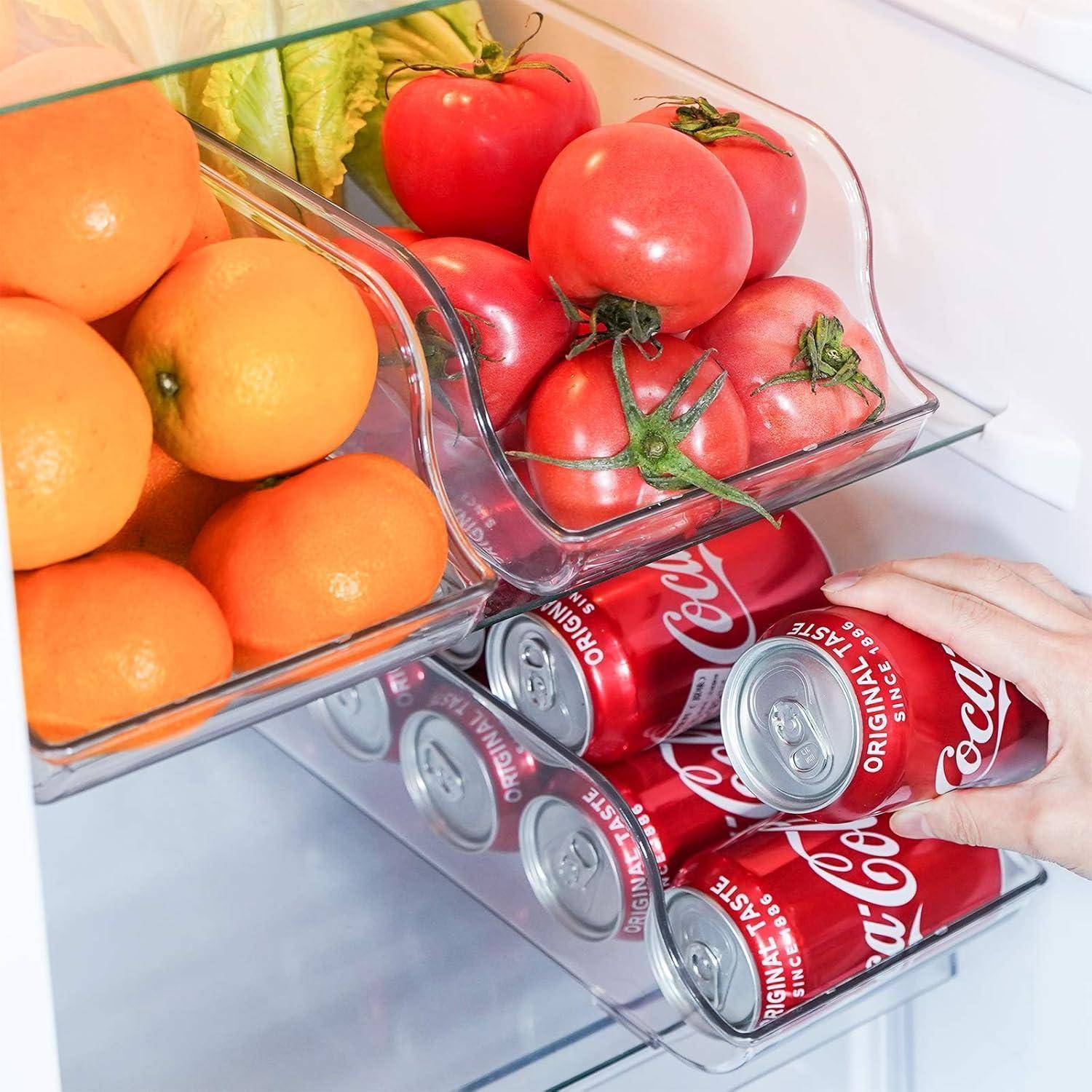 Dosenhalter Kühlschrank Stapelbar Kunststoff 2 Stück Organizer