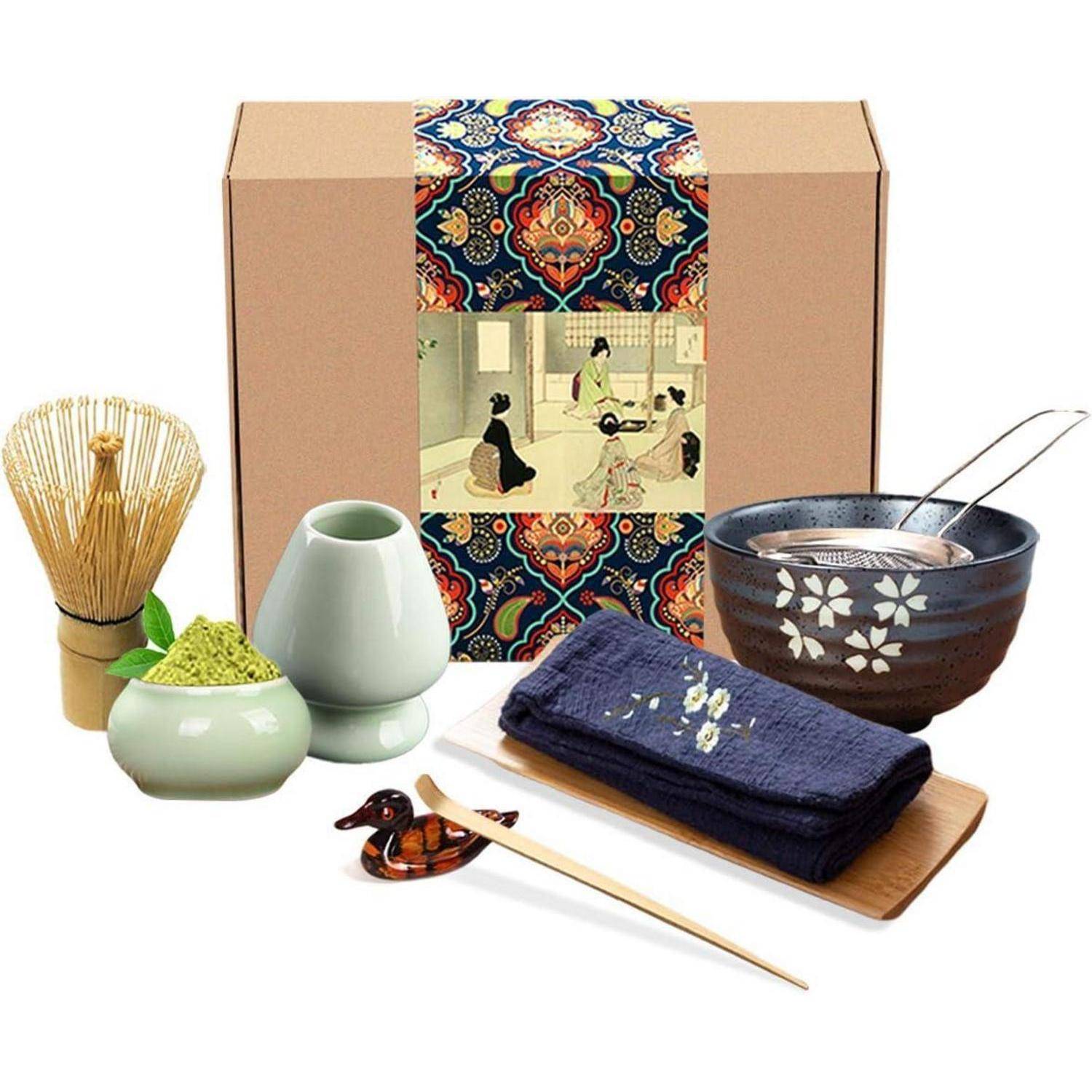 Japanisches Matcha Teeservice Bambusschaufel Set