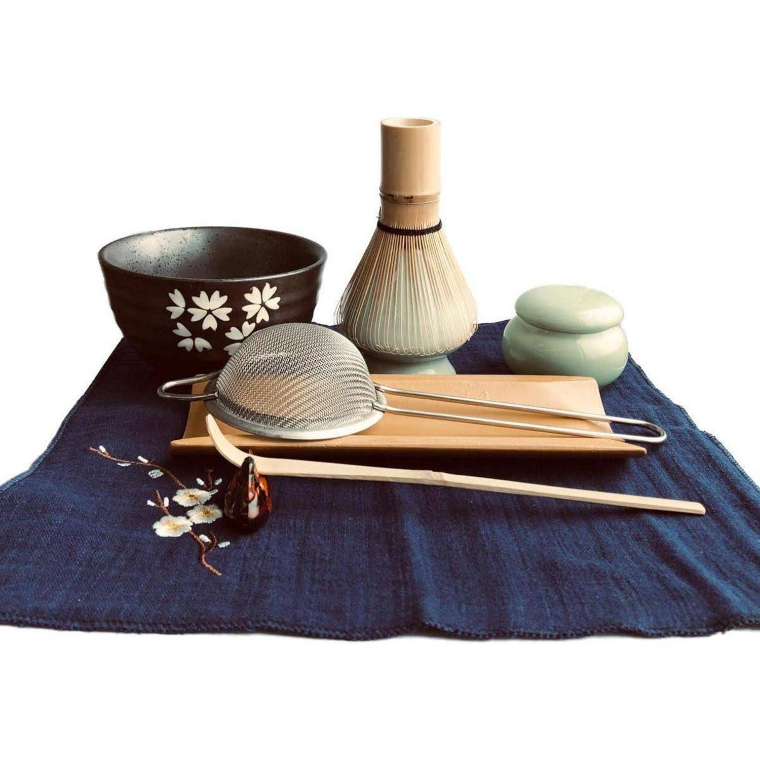 Japanisches Matcha Teeservice Bambusschaufel Set