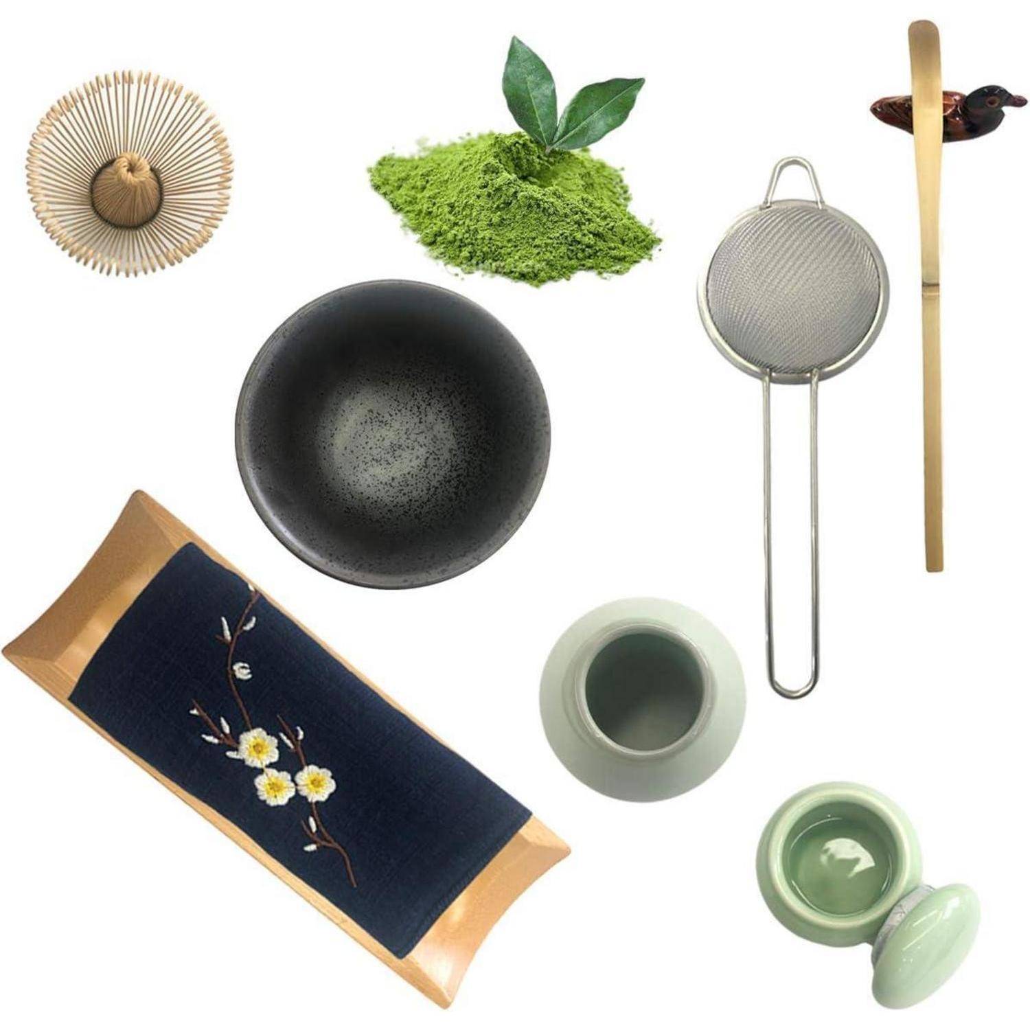 Japanisches Matcha Teeservice Bambusschaufel Set