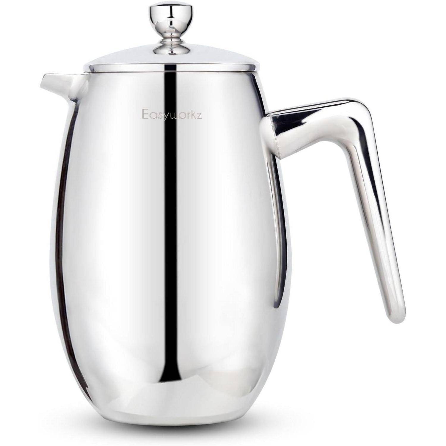 Nando French Press 700ml doppelwandig isoliert Thermo Edelstahl