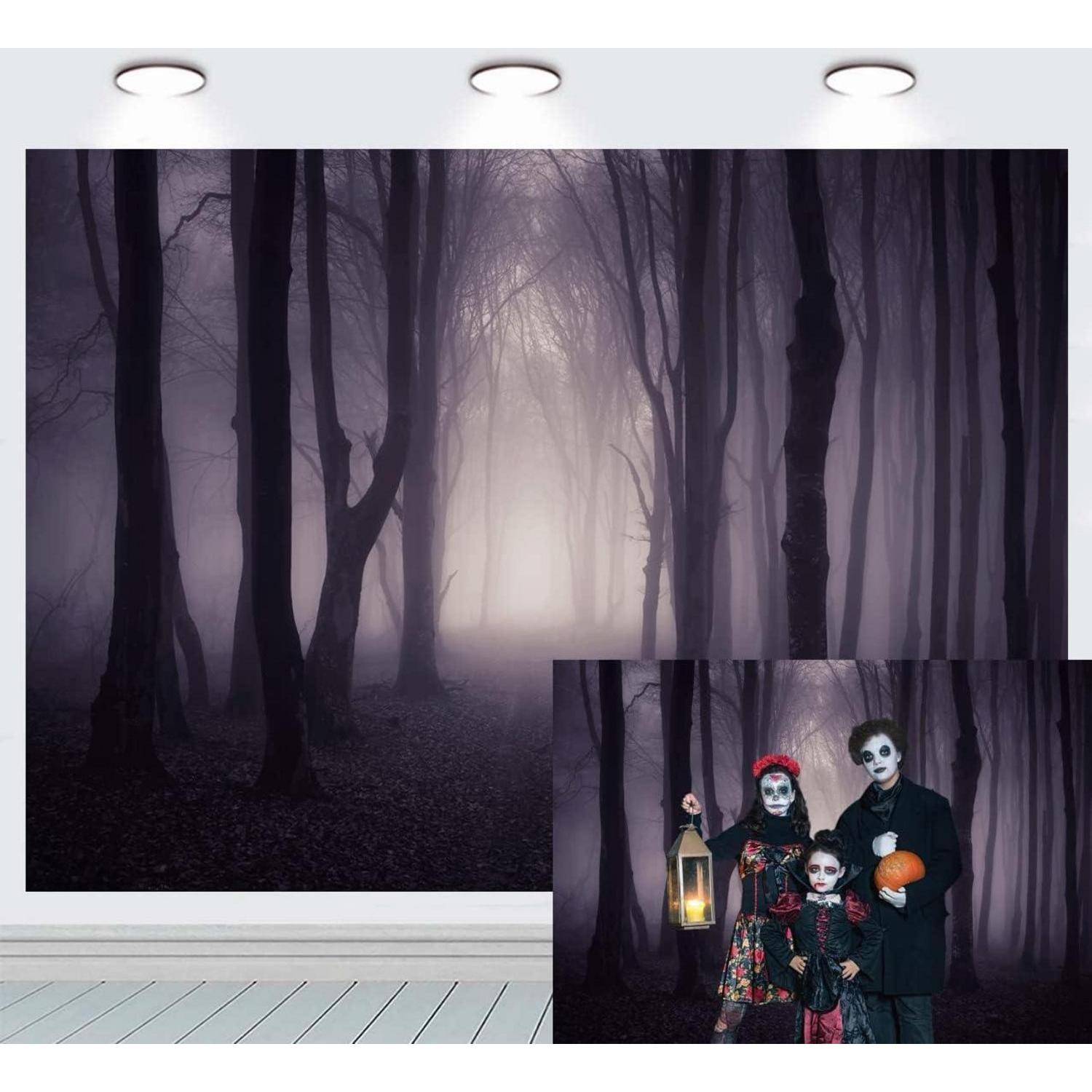 Halloween Nebel Dunkler Wald Magische Hexe Zauberer Vampir Deko