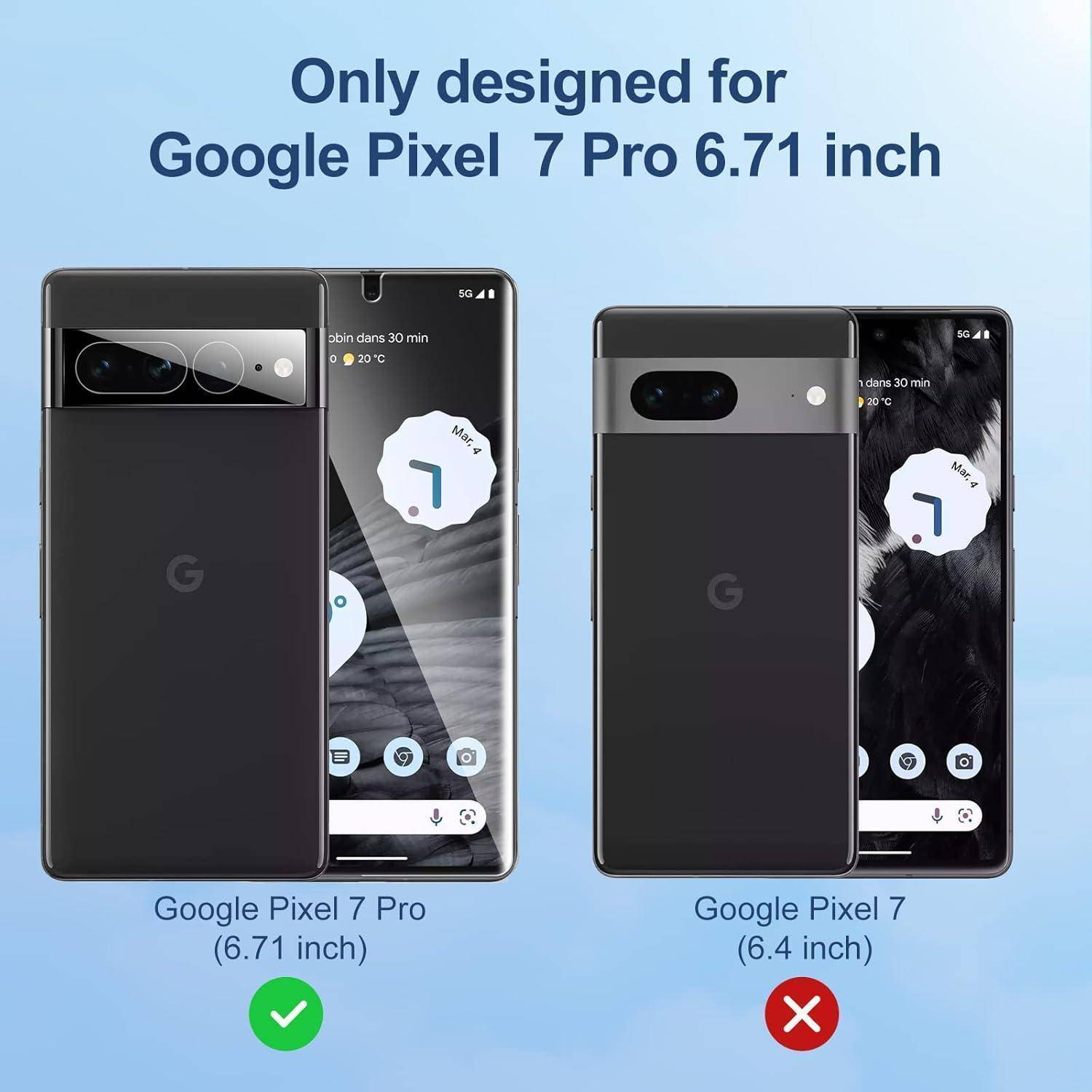 Schutzfolie für Google Pixel 7 Pro, 2+2