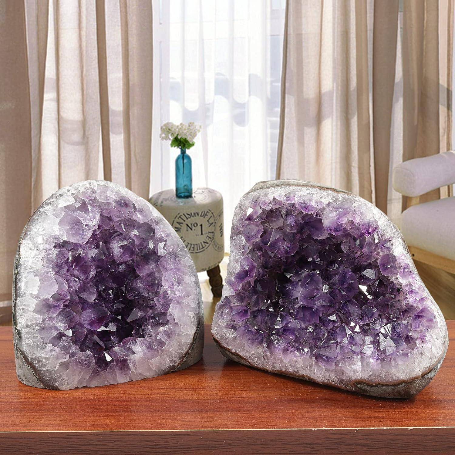 Natürlicher Amethyst Drusensegment Rohstein Cluster 200-300g