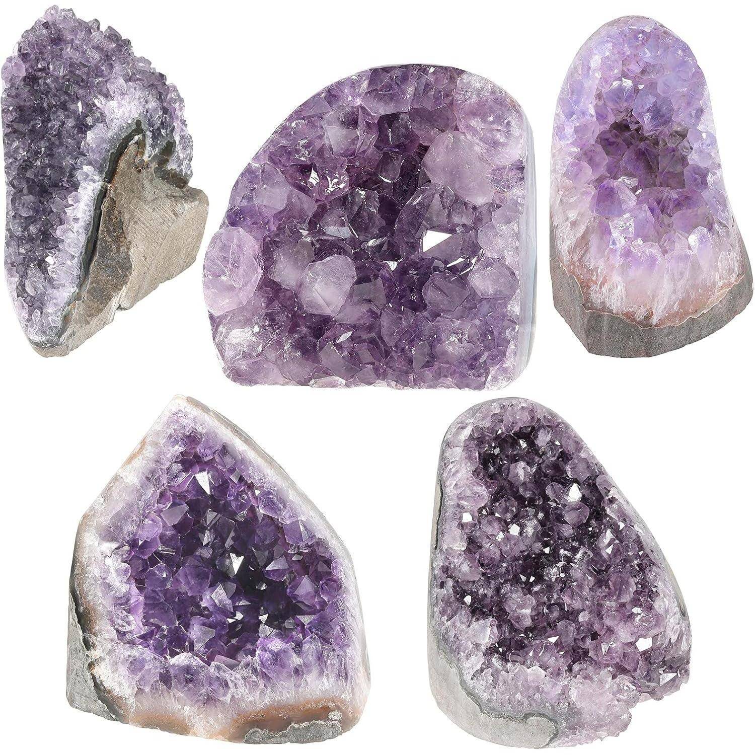 Natürlicher Amethyst Drusensegment Rohstein Cluster 200-300g