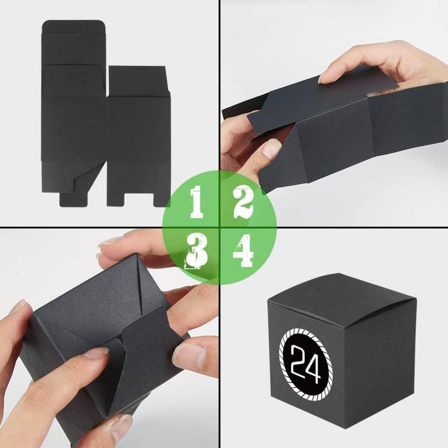Adventskalender zum Befüllen 24 Schachteln DIY Geschenkboxen mit