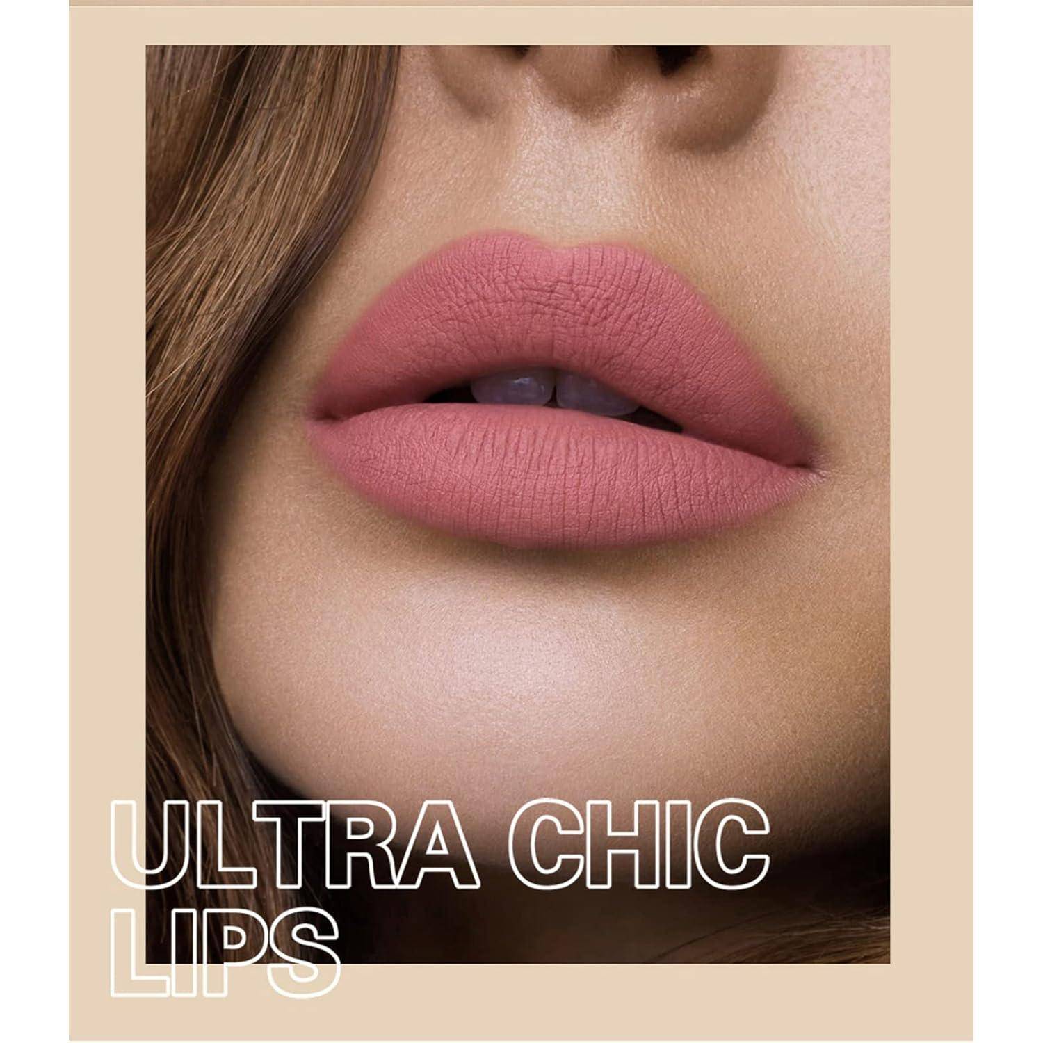 12 Farben Nude Matte Lippenstift & Lipgloss Set wasserdicht