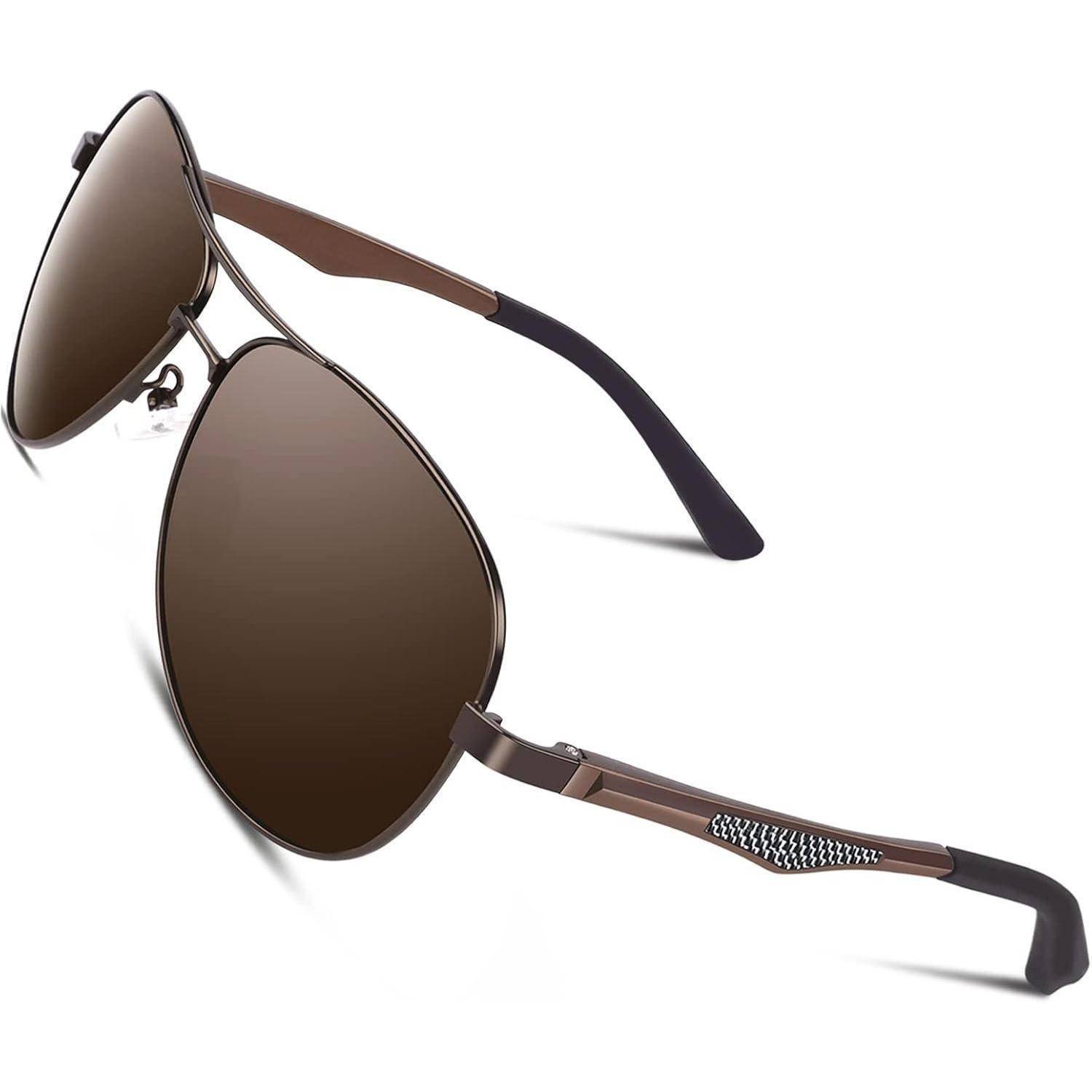 Sonnenbrille Herren Pilotenbrille Polarisiert Ultraleicht Metallrahmen