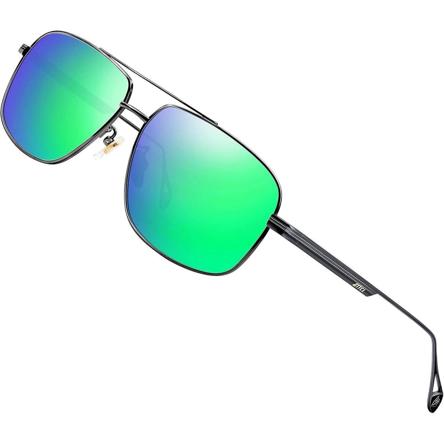 Vintage Fliegerbrille Polarisierte Sonnenbrille UV400 Schutz Herren