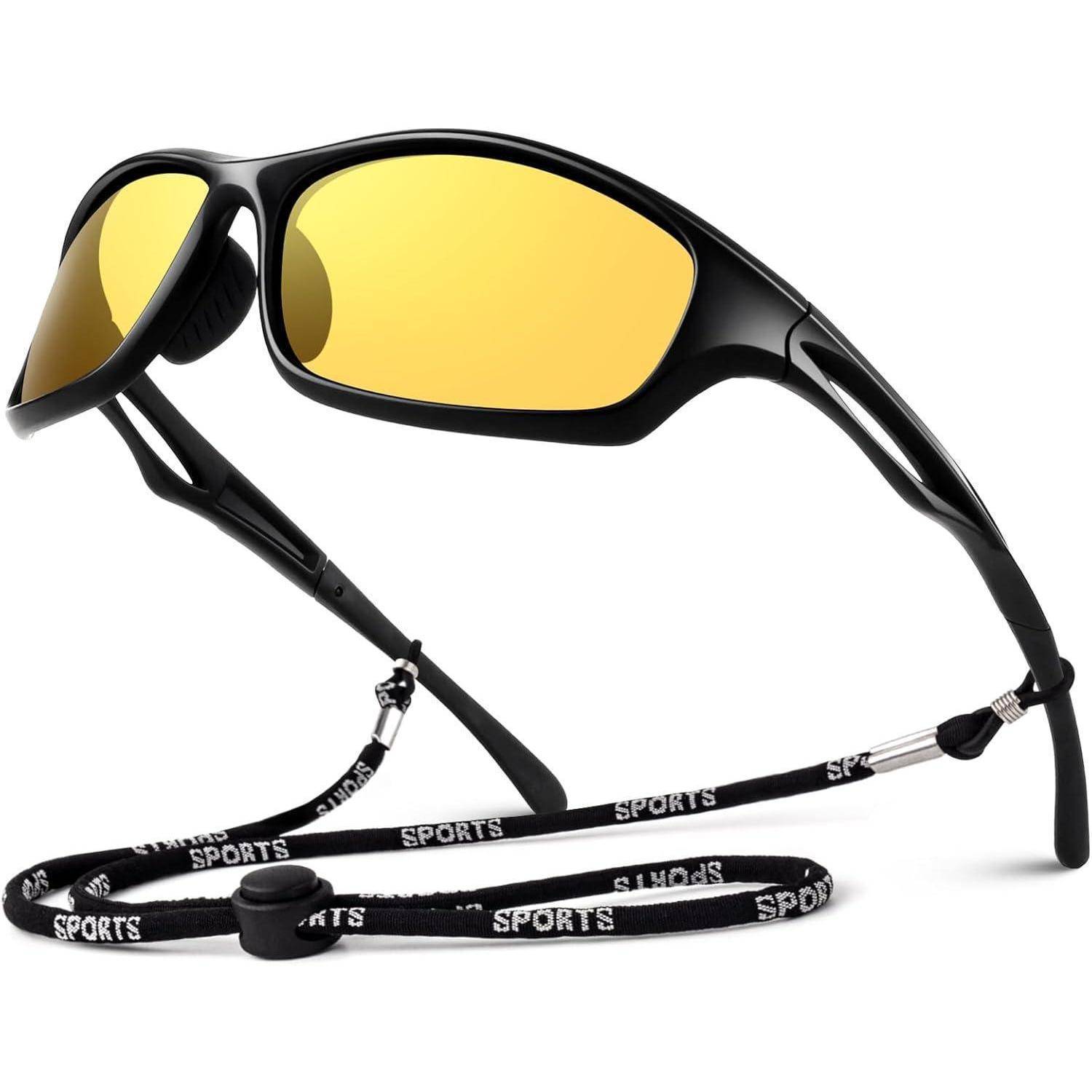 Sonnenbrille Herren Polarisiert Verspiegelt TR90 Sportbrille UV400 Cat