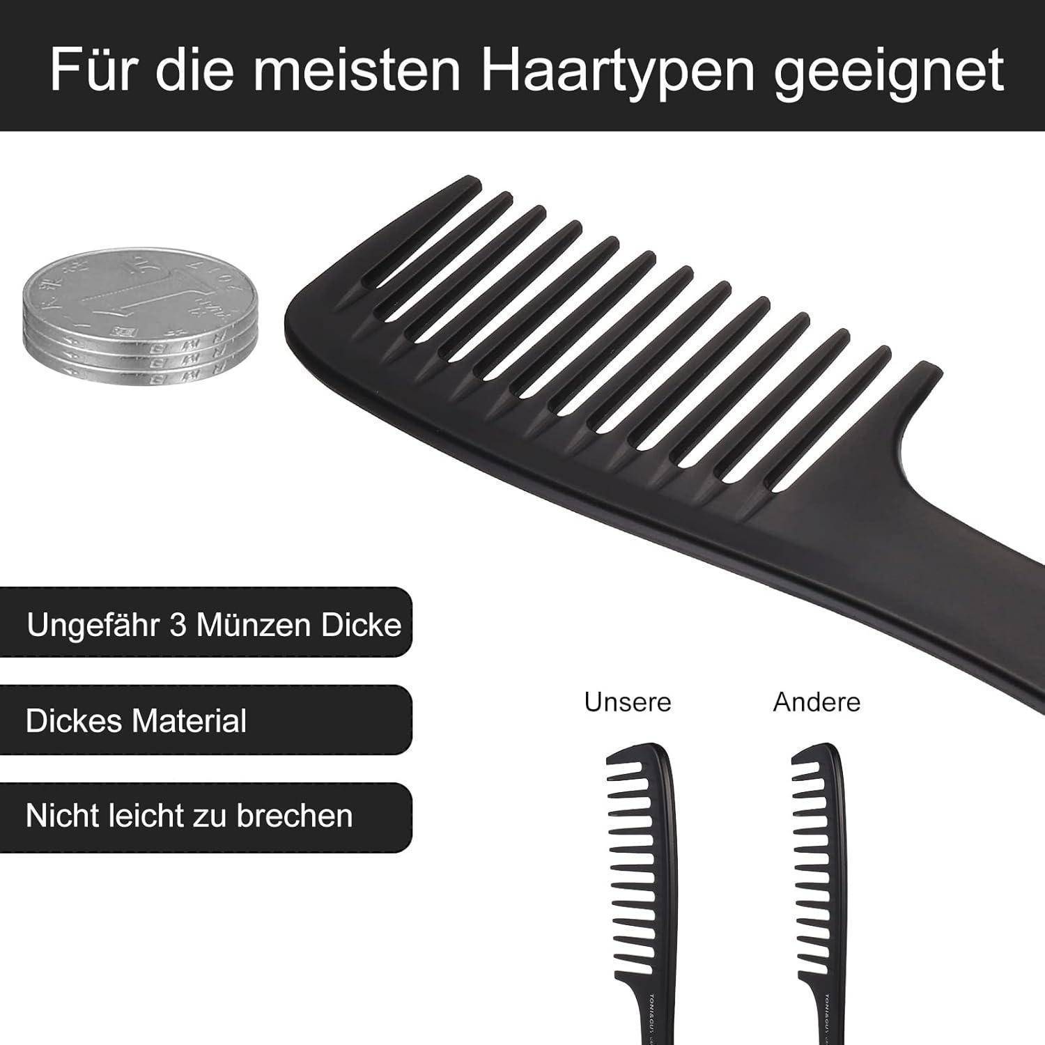 HaarKamm Set 5 Stück Profi für Männer Frauen, Haarstyling Zahnkamm