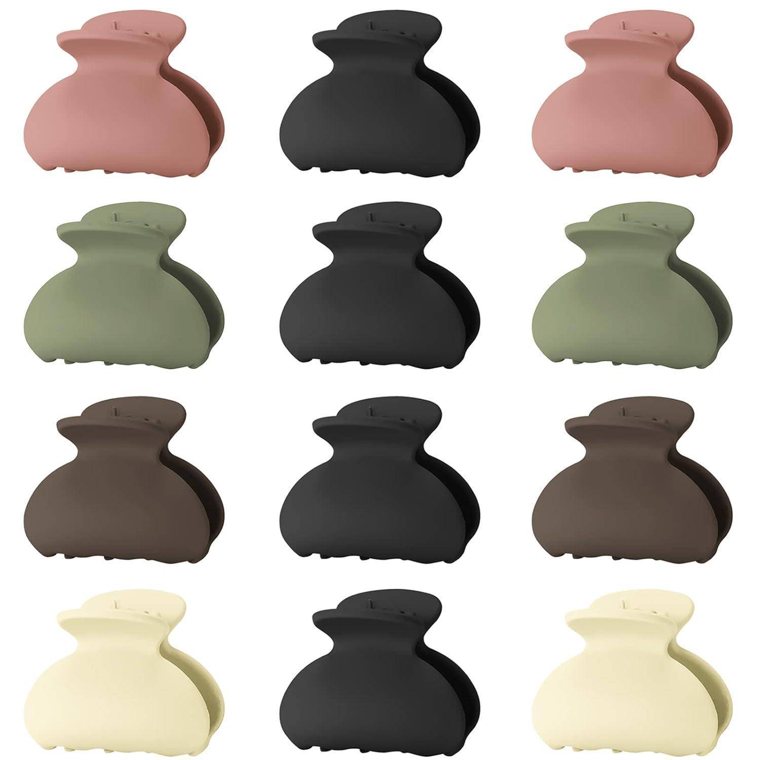 12er Set Haarklammern Mini Haarspangen 4cm Hair Clips für Frauen